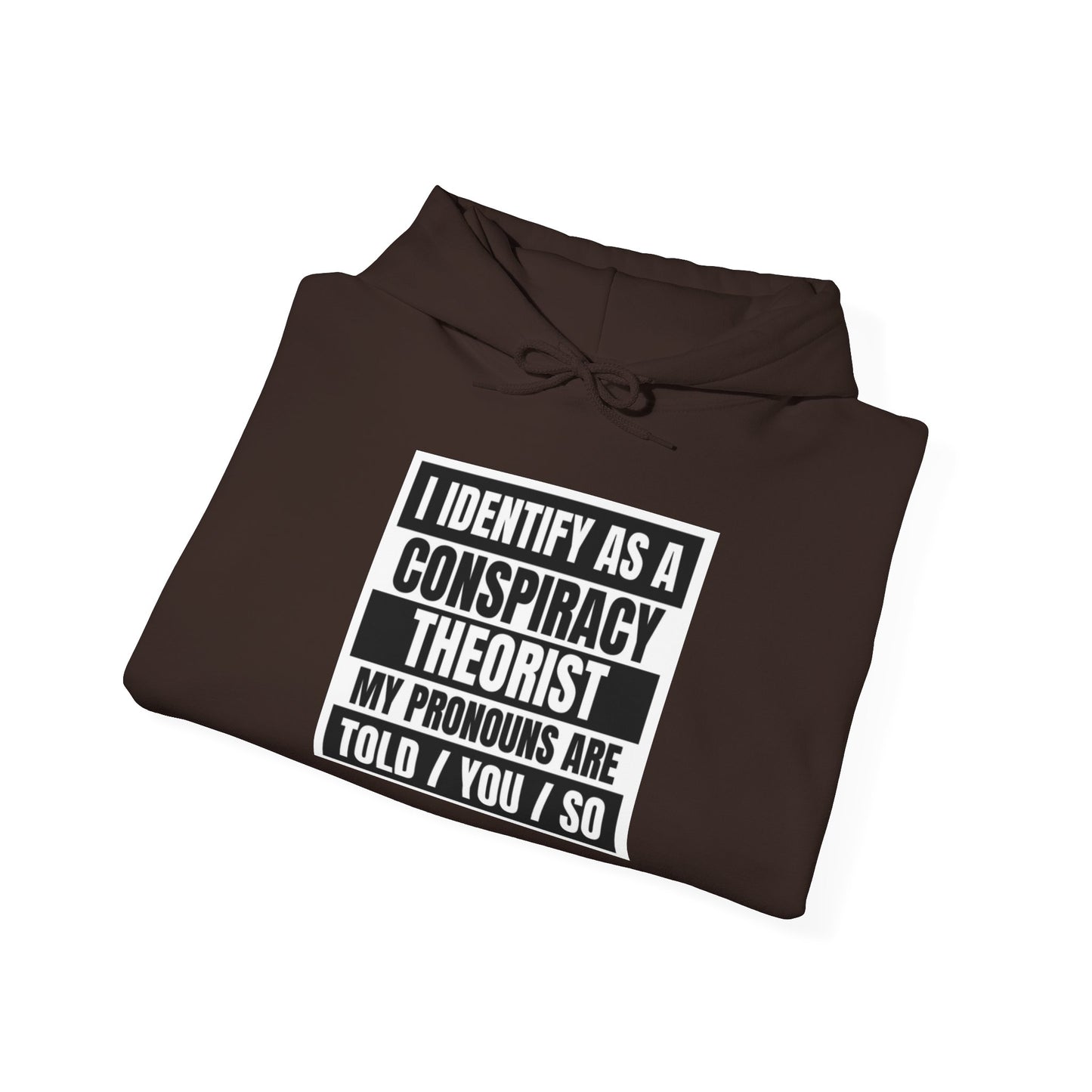 Funny Conspiracy Theorist Hoodie | Russian Roulette | I Identify As A Conspiracy Theorist
