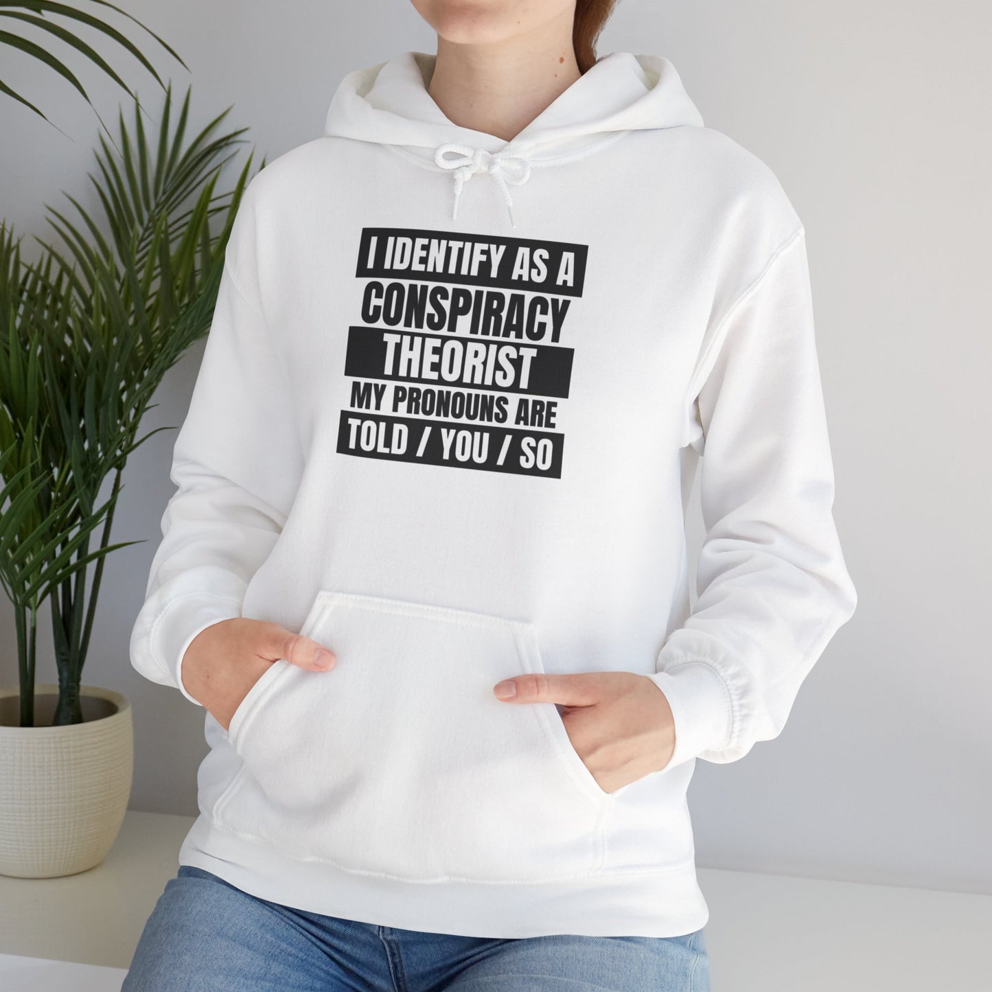 Funny Conspiracy Theorist Hoodie | Russian Roulette | I Identify As A Conspiracy Theorist