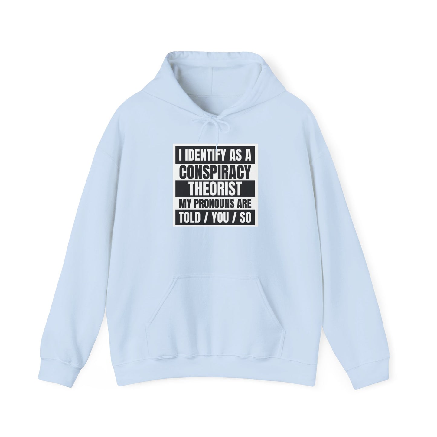 Funny Conspiracy Theorist Hoodie | Russian Roulette | I Identify As A Conspiracy Theorist