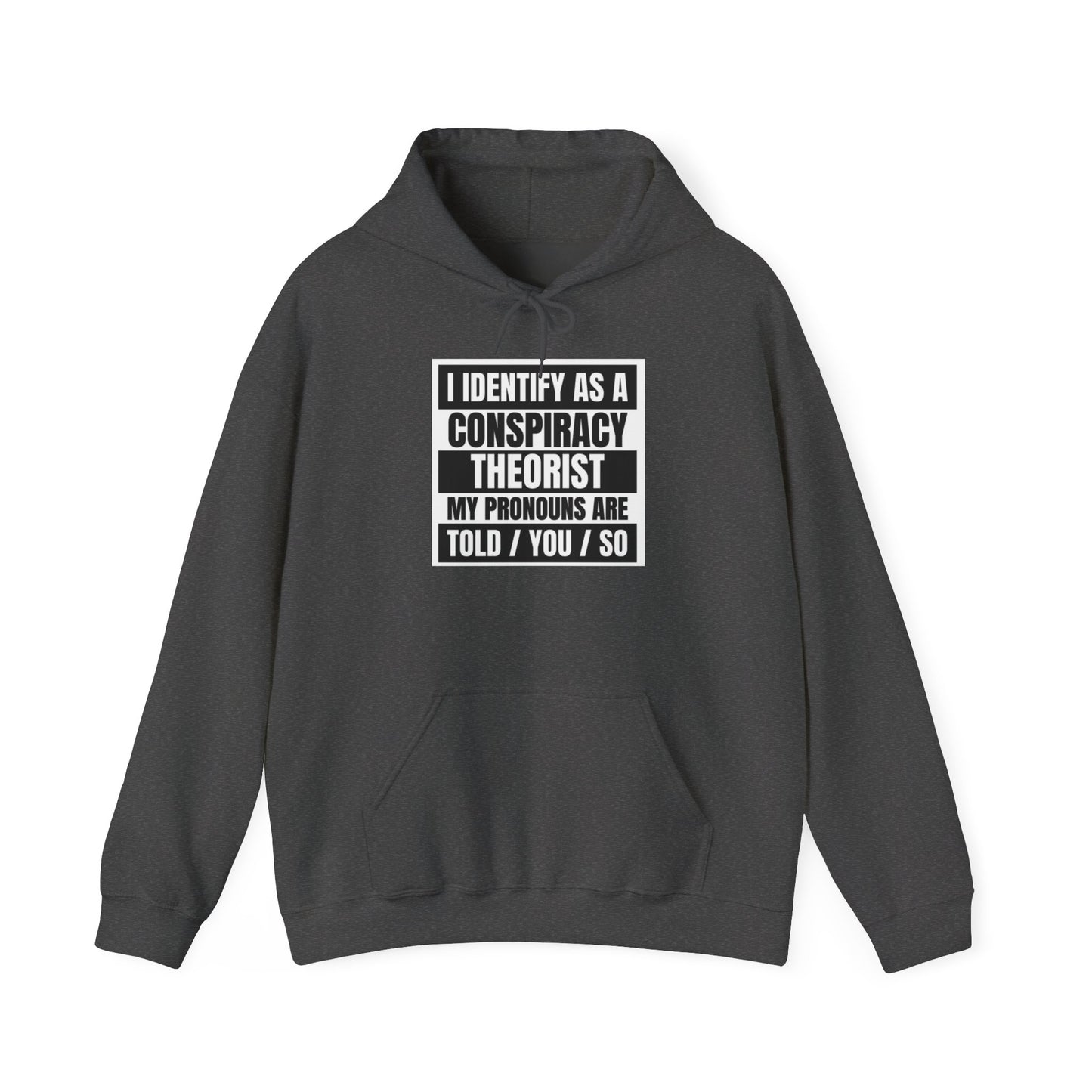 Funny Conspiracy Theorist Hoodie | Russian Roulette | I Identify As A Conspiracy Theorist
