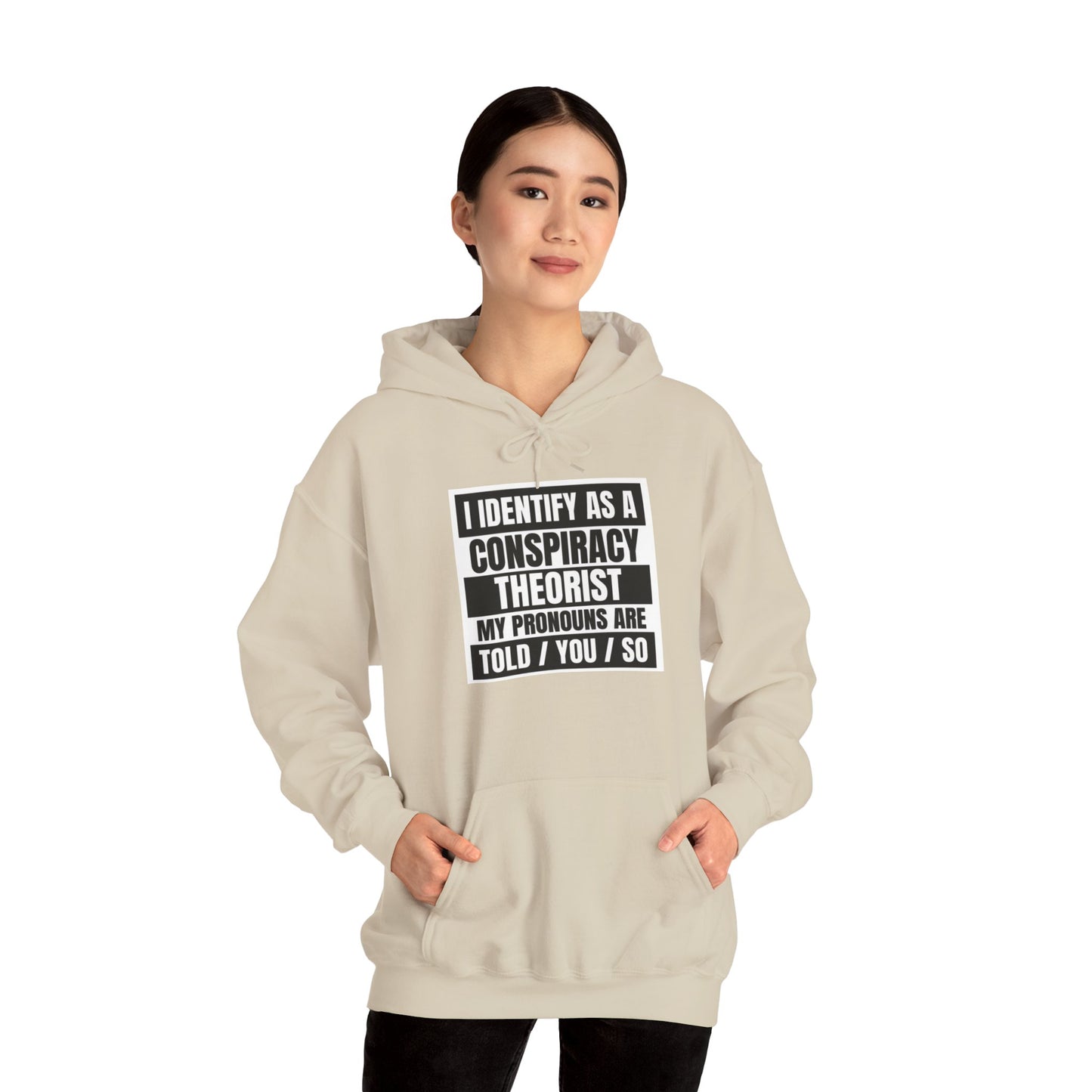 Funny Conspiracy Theorist Hoodie | Russian Roulette | I Identify As A Conspiracy Theorist