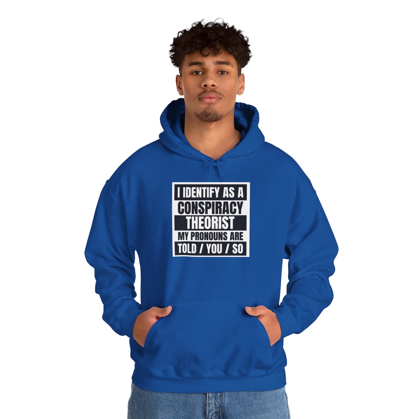 Funny Conspiracy Theorist Hoodie | Russian Roulette | I Identify As A Conspiracy Theorist