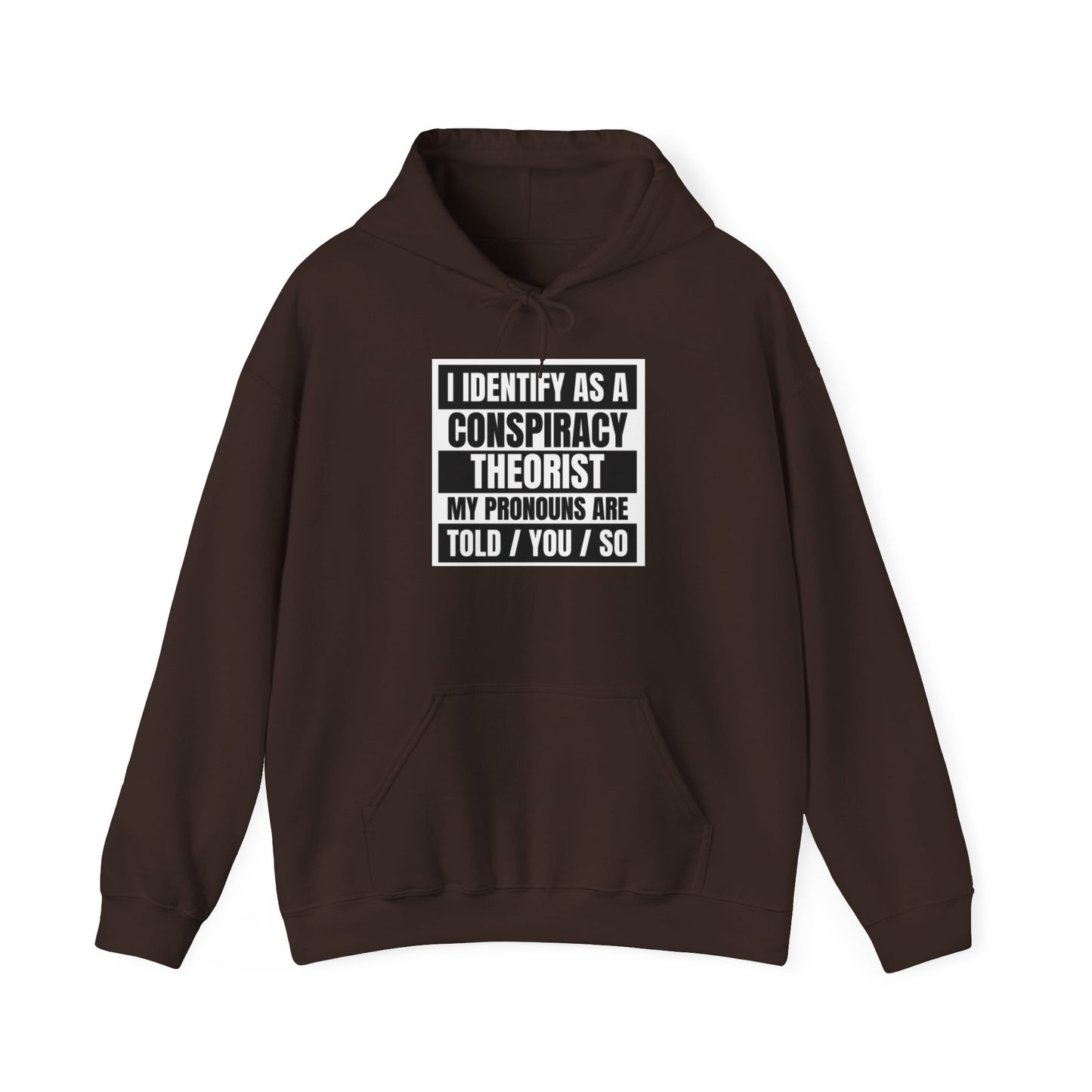 Funny Conspiracy Theorist Hoodie | Russian Roulette | I Identify As A Conspiracy Theorist