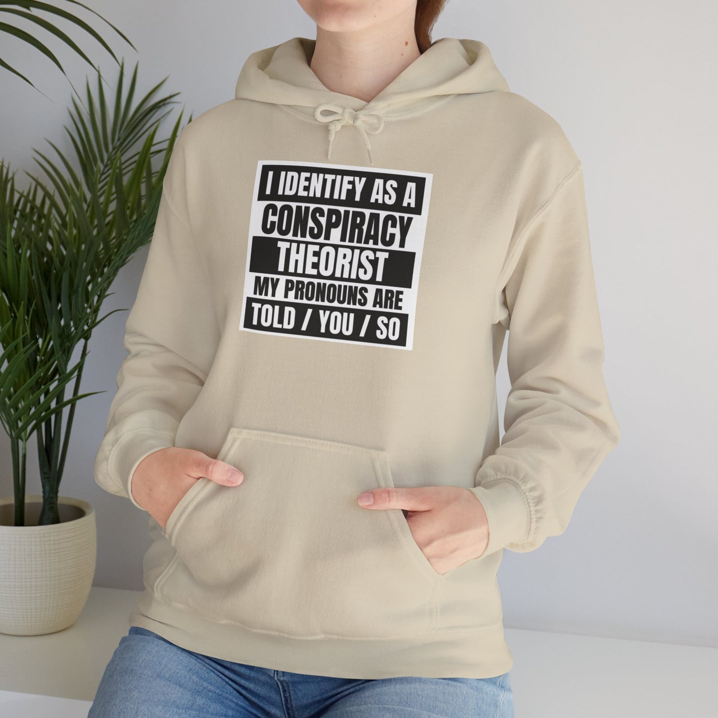 Funny Conspiracy Theorist Hoodie | Russian Roulette | I Identify As A Conspiracy Theorist