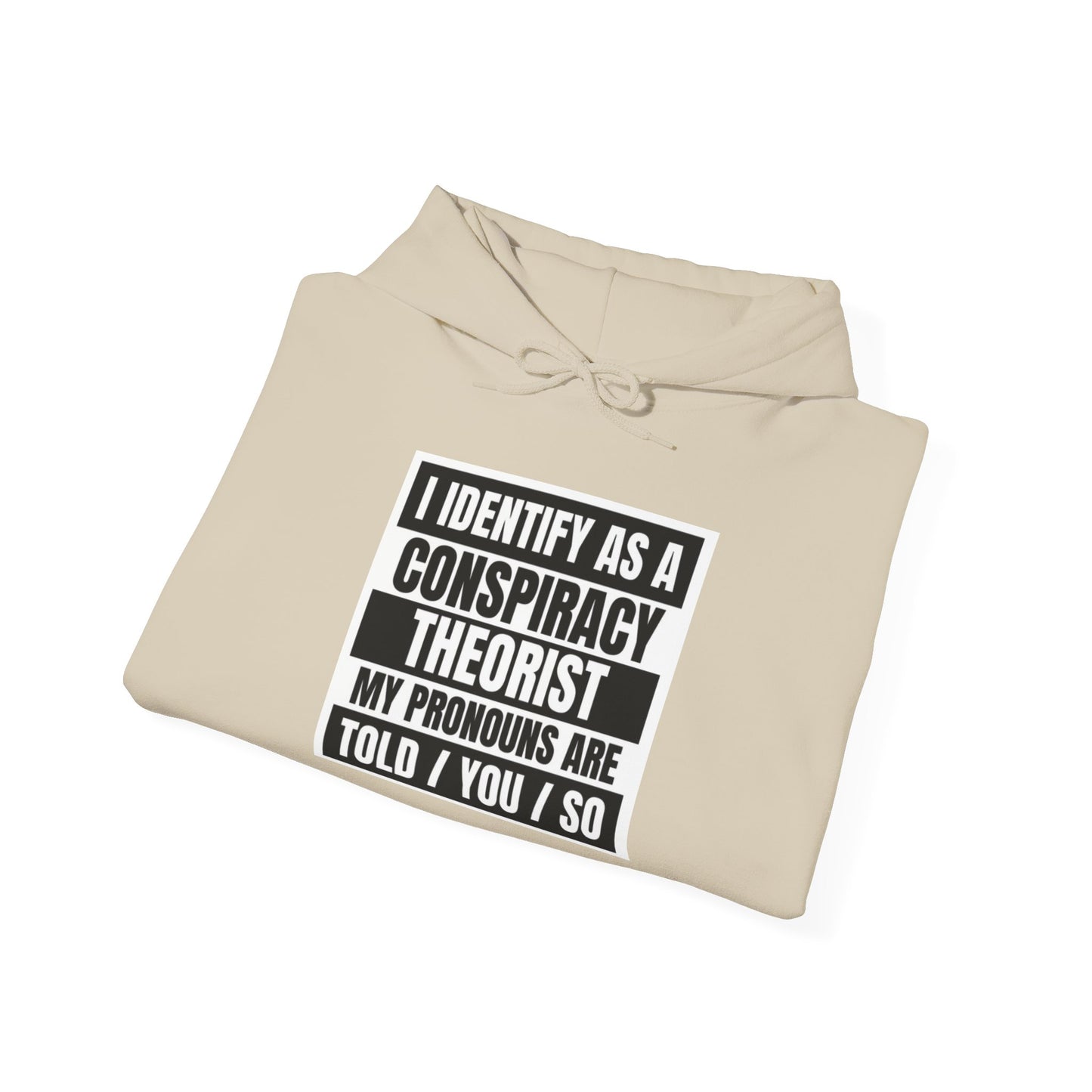 Funny Conspiracy Theorist Hoodie | Russian Roulette | I Identify As A Conspiracy Theorist