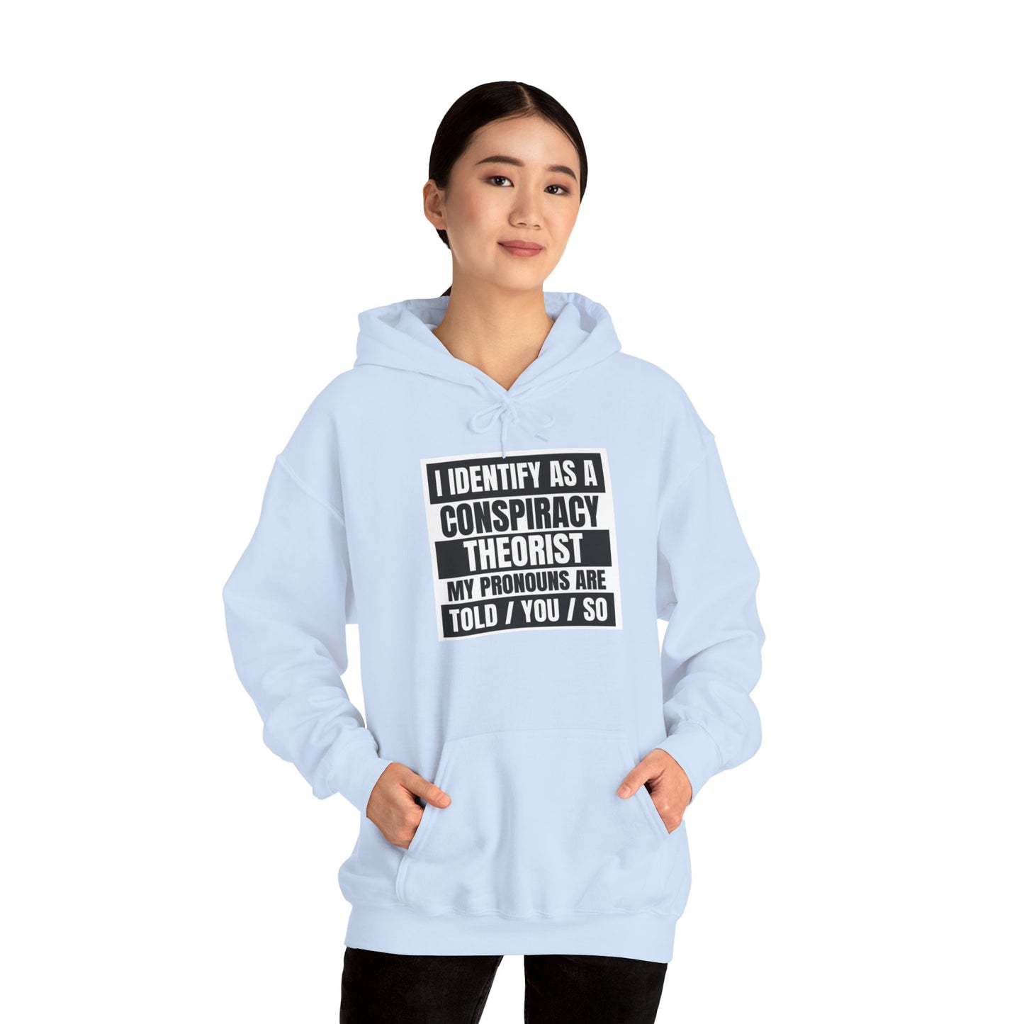 Funny Conspiracy Theorist Hoodie | Russian Roulette | I Identify As A Conspiracy Theorist