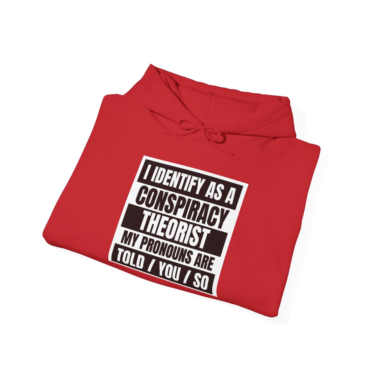 Funny Conspiracy Theorist Hoodie | Russian Roulette | I Identify As A Conspiracy Theorist