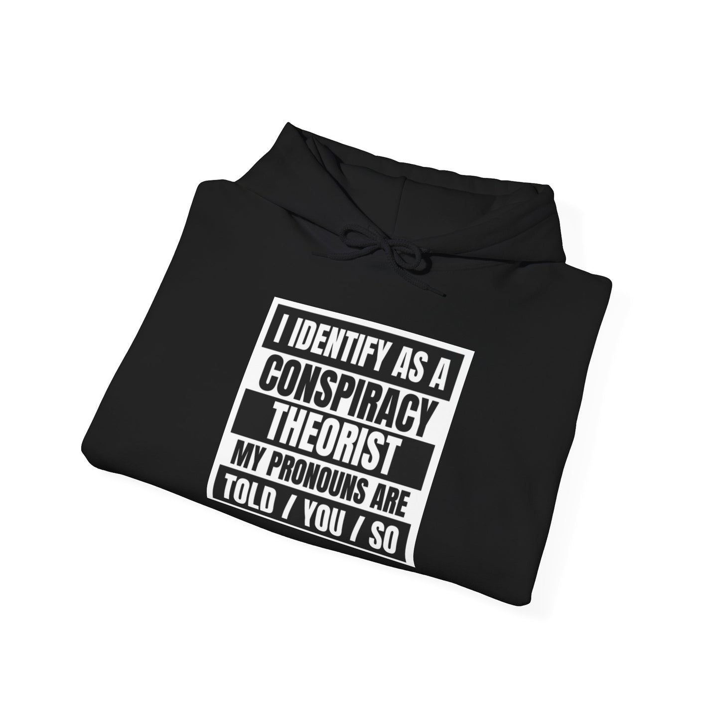 Funny Conspiracy Theorist Hoodie | Russian Roulette | I Identify As A Conspiracy Theorist