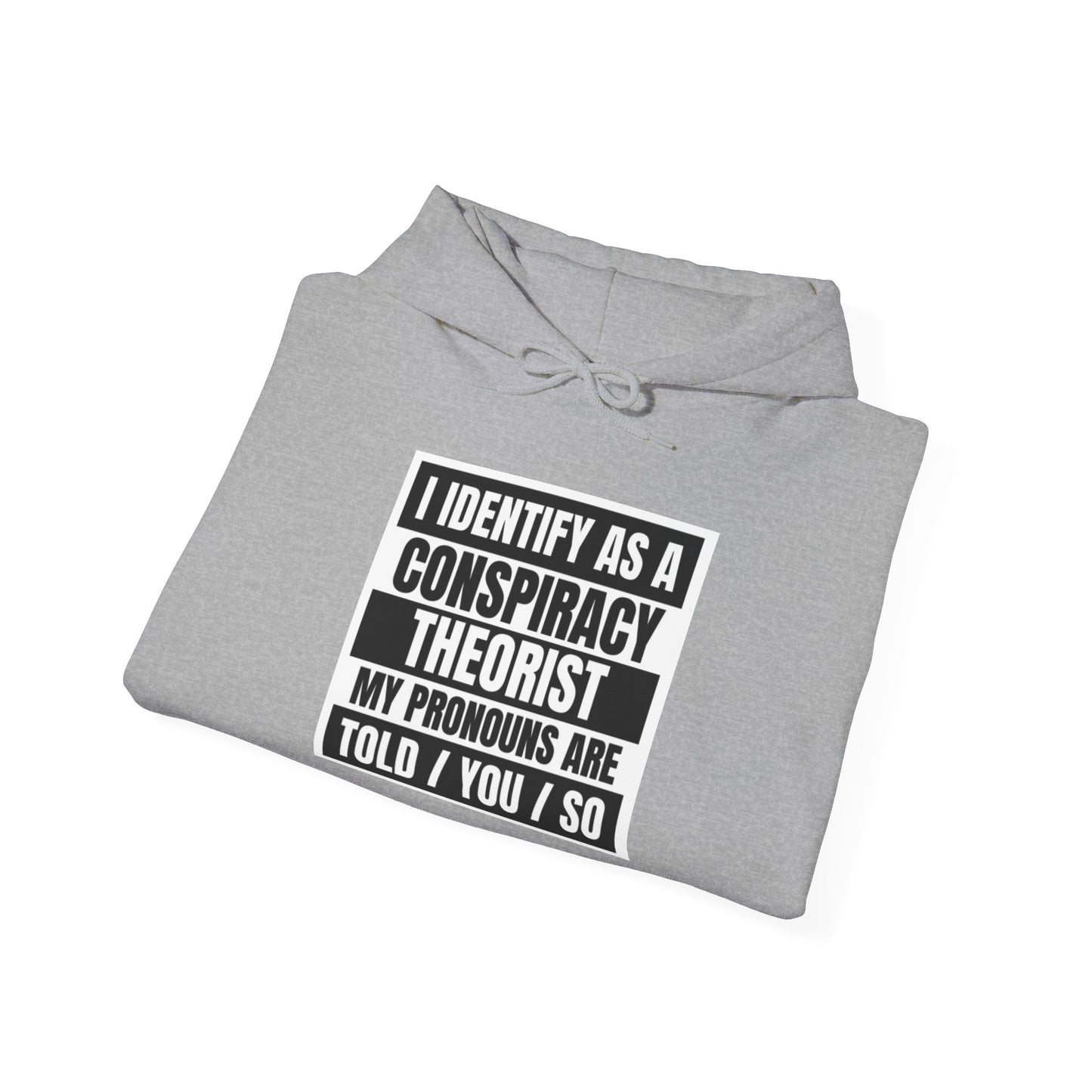 Funny Conspiracy Theorist Hoodie | Russian Roulette | I Identify As A Conspiracy Theorist