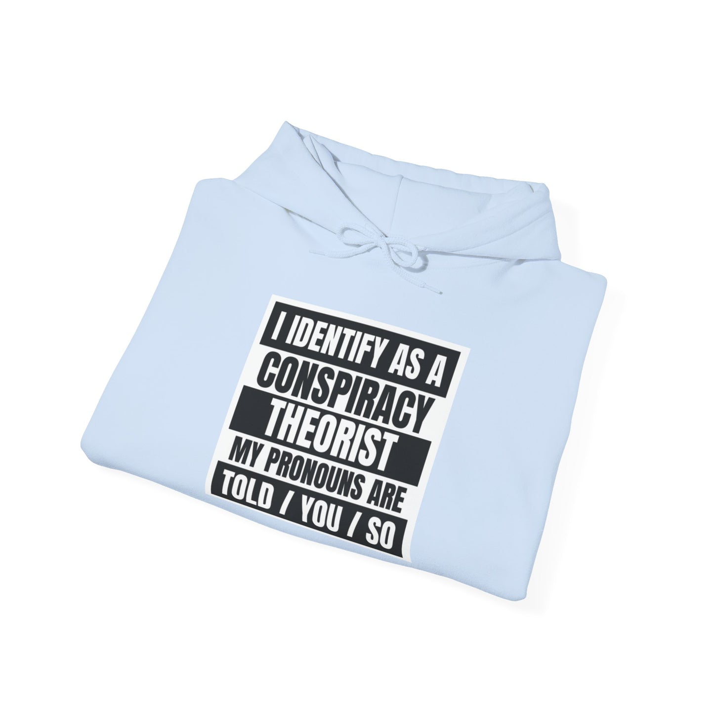 Funny Conspiracy Theorist Hoodie | Russian Roulette | I Identify As A Conspiracy Theorist