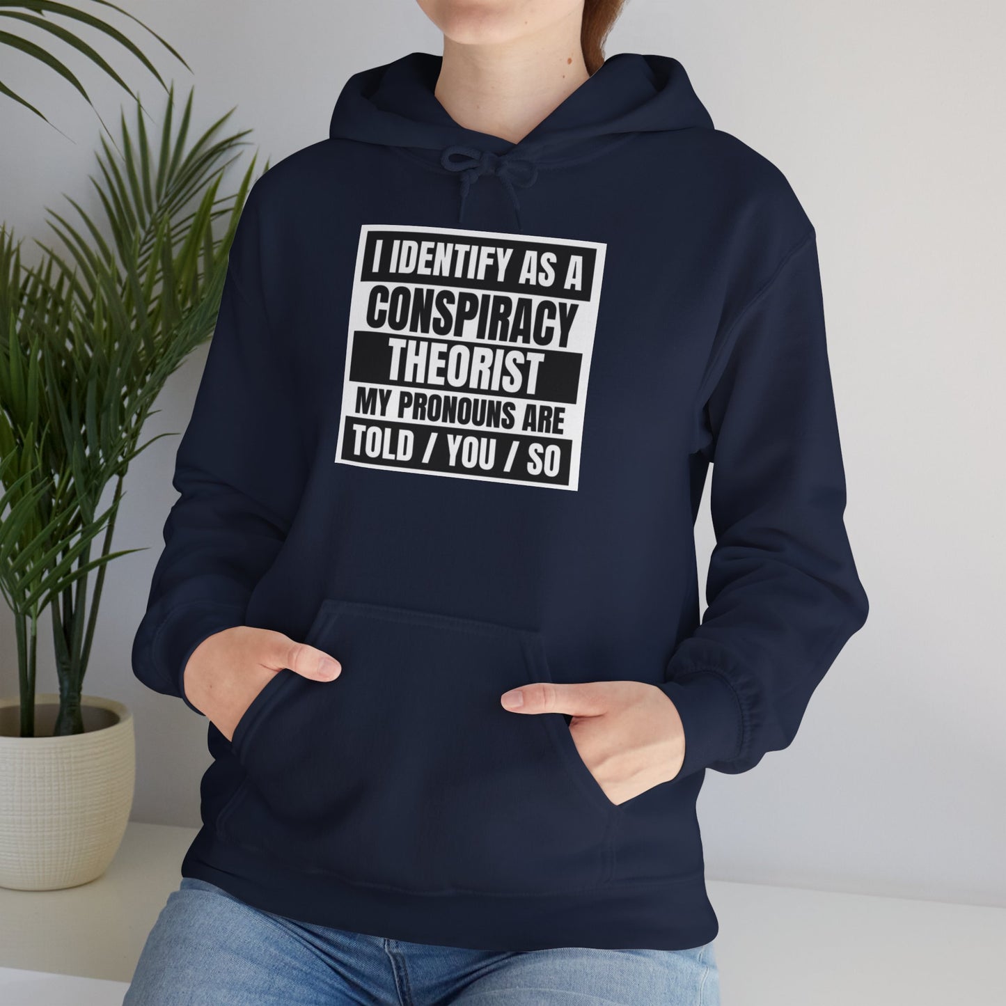 Funny Conspiracy Theorist Hoodie | Russian Roulette | I Identify As A Conspiracy Theorist