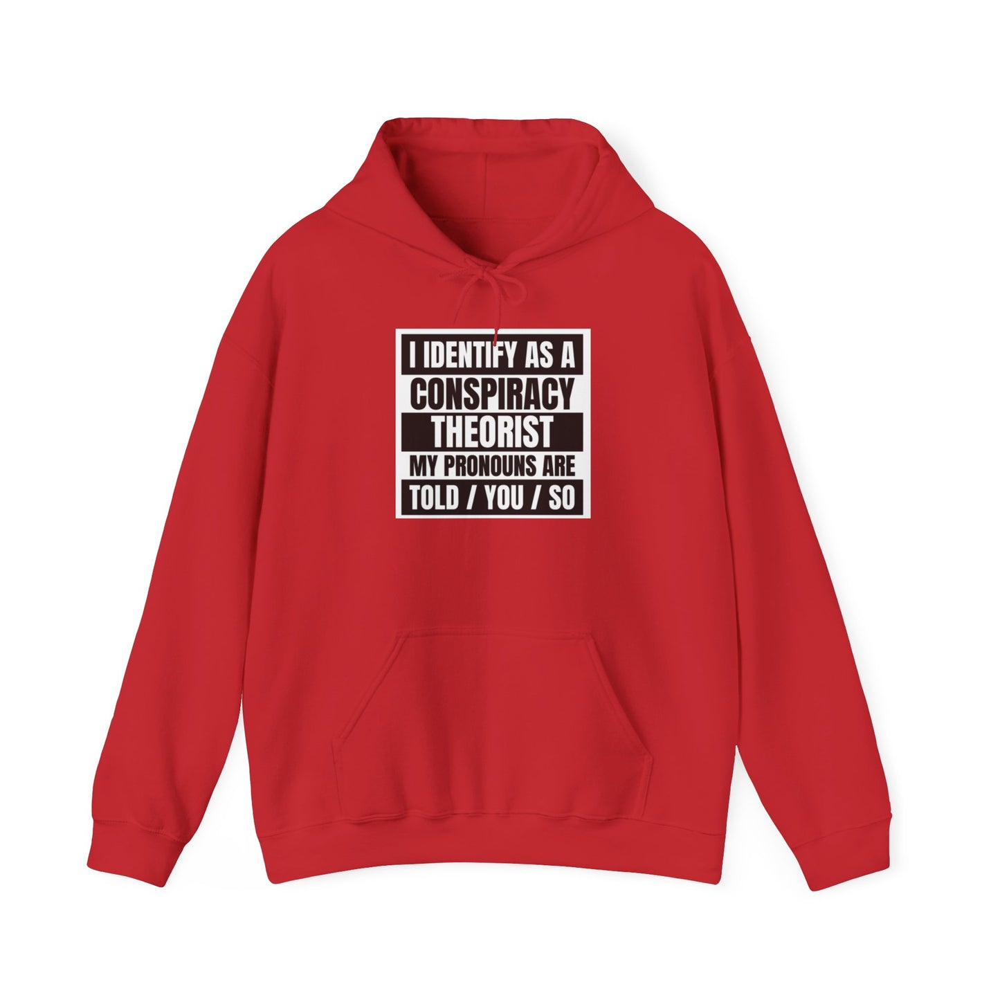 Funny Conspiracy Theorist Hoodie | Russian Roulette | I Identify As A Conspiracy Theorist