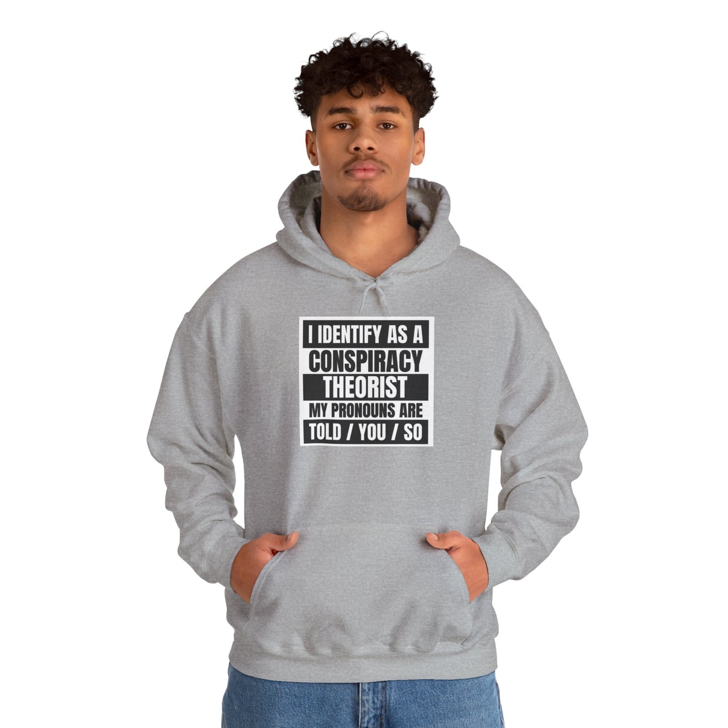 Funny Conspiracy Theorist Hoodie | Russian Roulette | I Identify As A Conspiracy Theorist