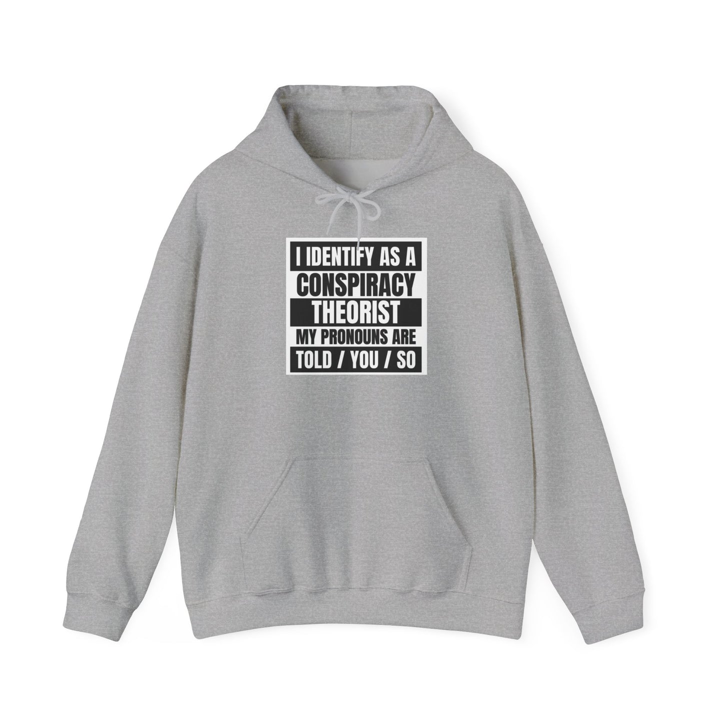 Funny Conspiracy Theorist Hoodie | Russian Roulette | I Identify As A Conspiracy Theorist
