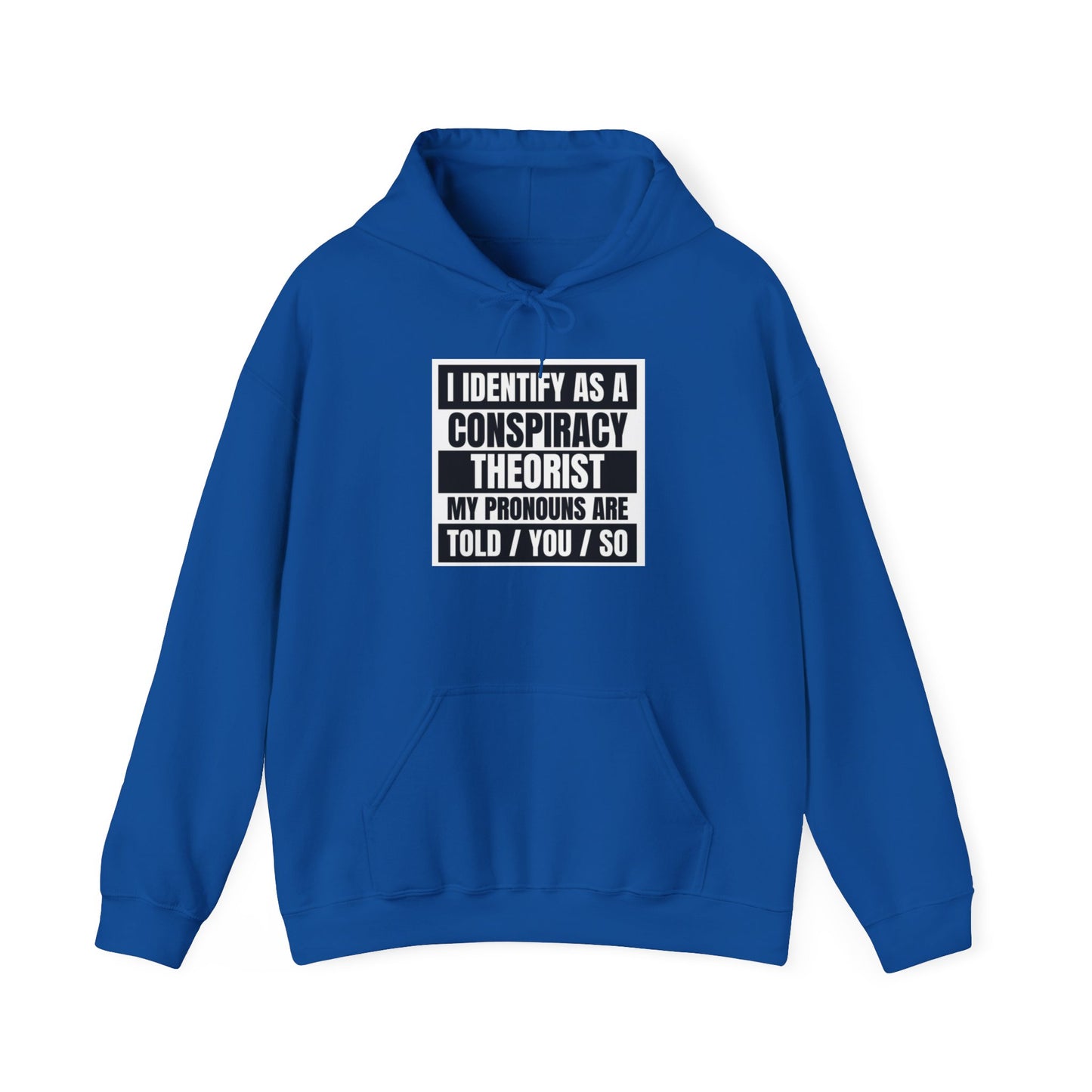 Funny Conspiracy Theorist Hoodie | Russian Roulette | I Identify As A Conspiracy Theorist