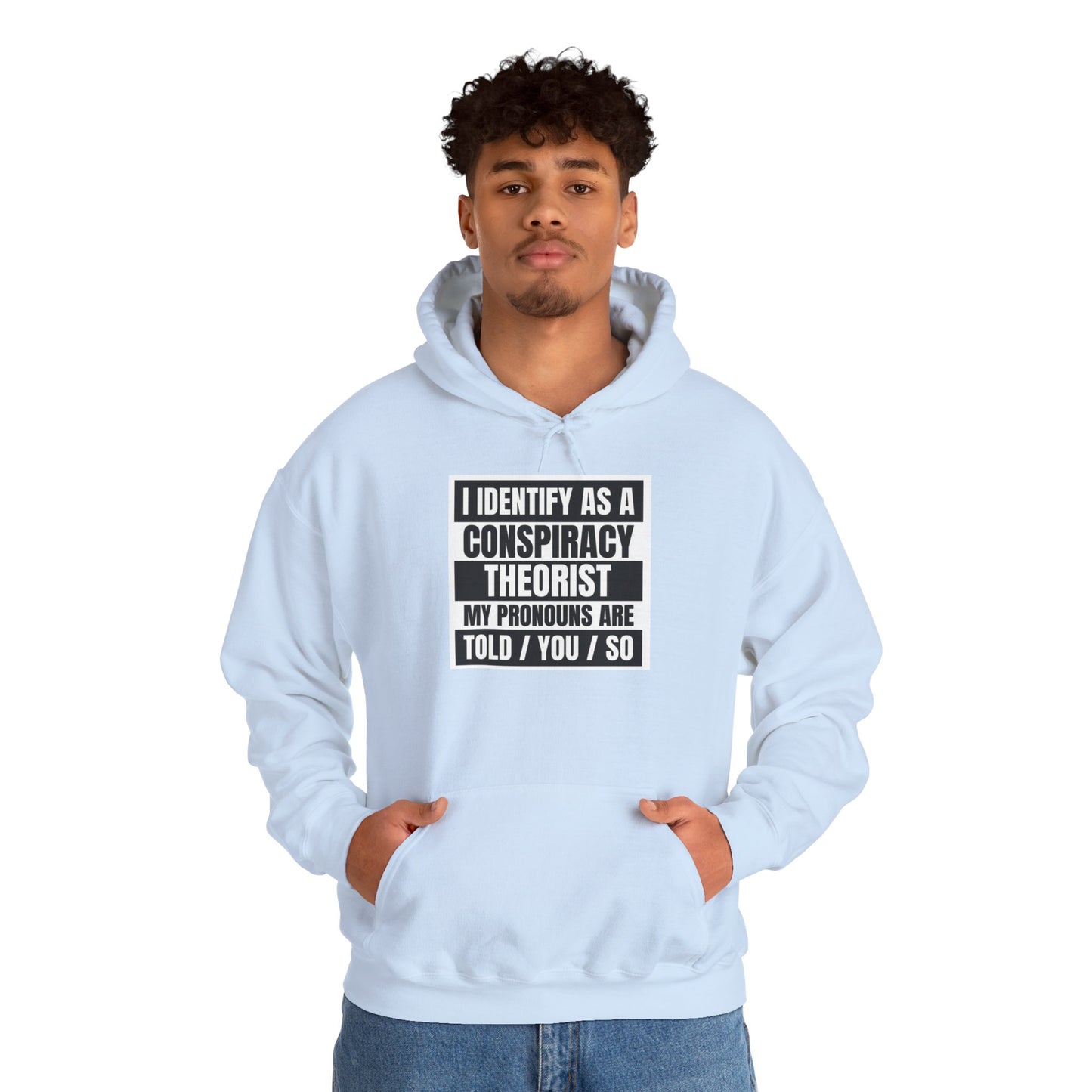 Funny Conspiracy Theorist Hoodie | Russian Roulette | I Identify As A Conspiracy Theorist