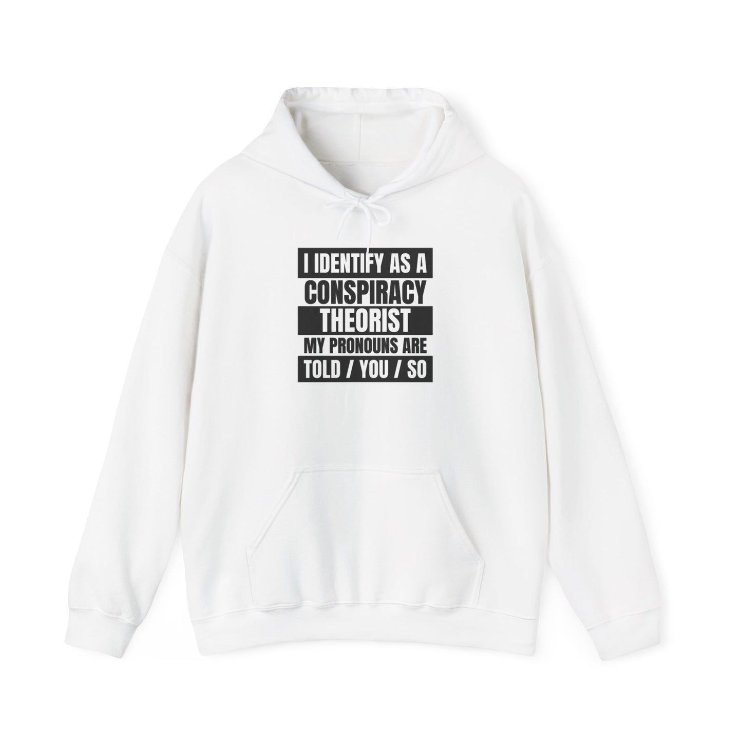 Funny Conspiracy Theorist Hoodie | Russian Roulette | I Identify As A Conspiracy Theorist