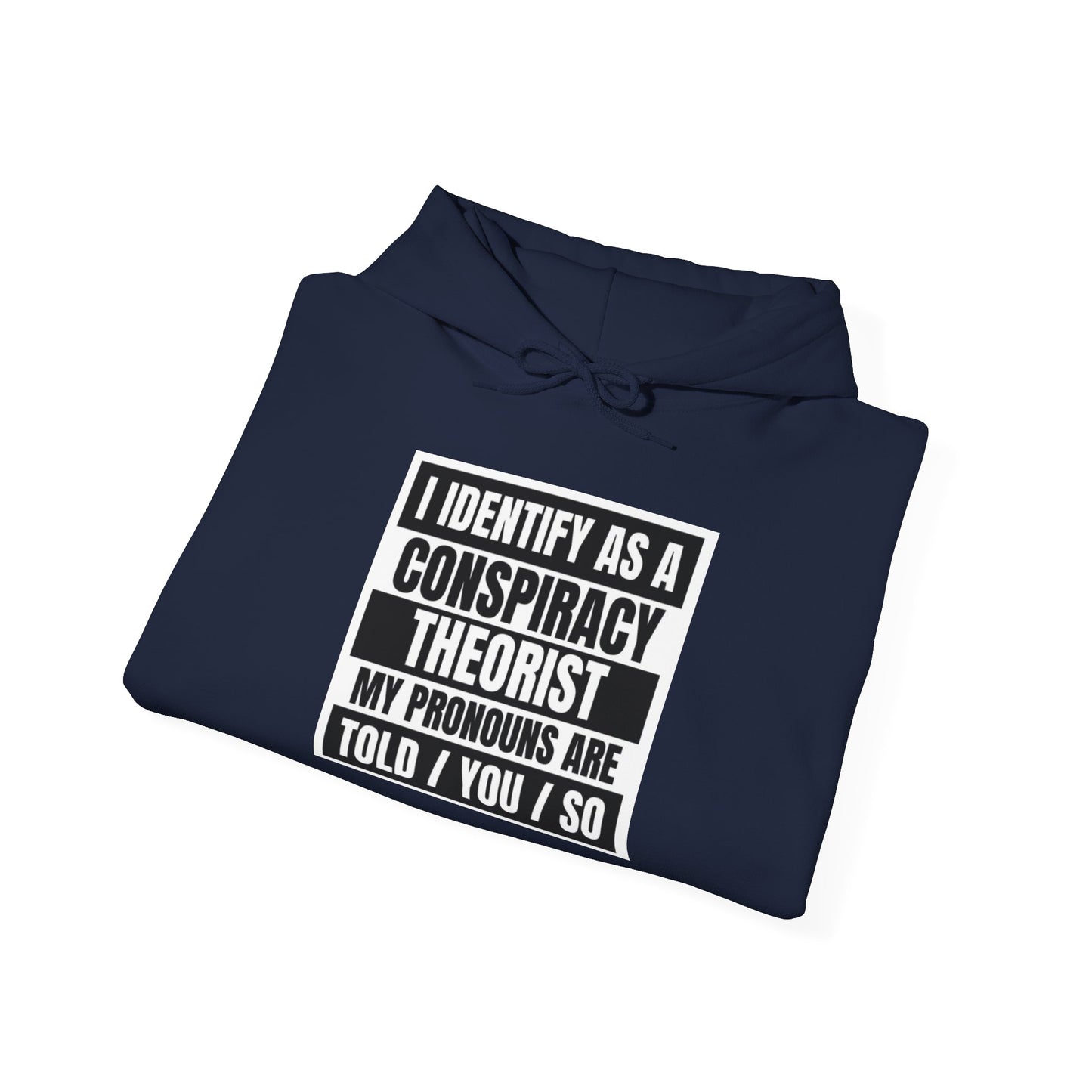 Funny Conspiracy Theorist Hoodie | Russian Roulette | I Identify As A Conspiracy Theorist