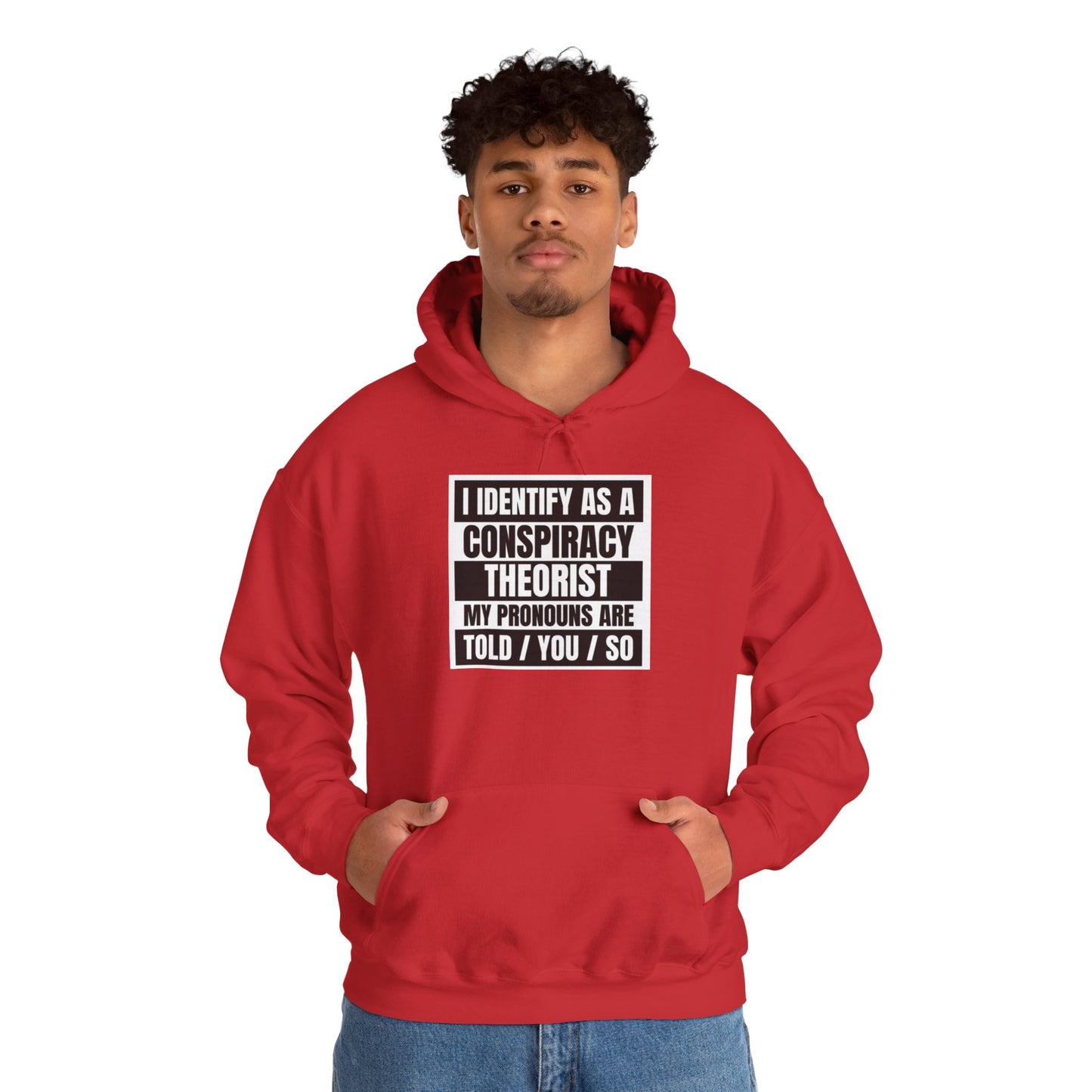 Funny Conspiracy Theorist Hoodie | Russian Roulette | I Identify As A Conspiracy Theorist