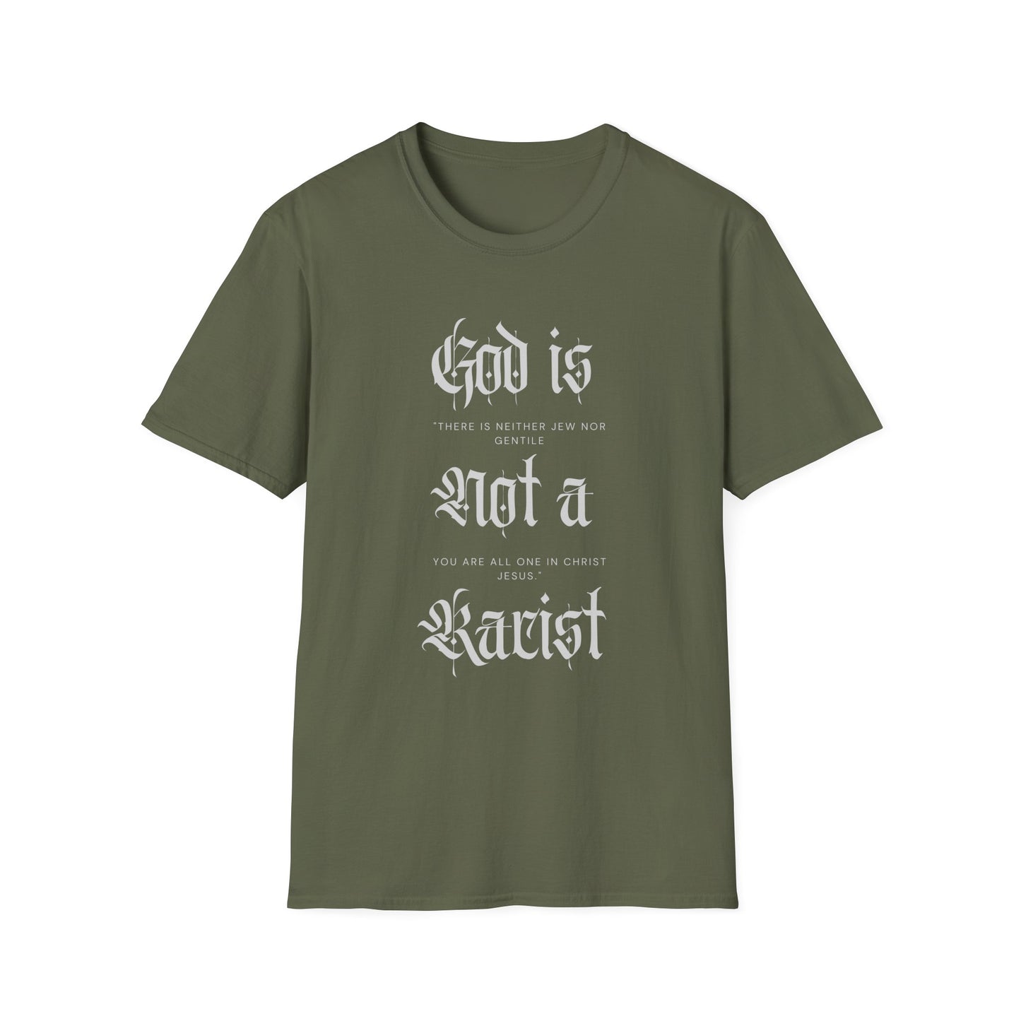 Unisex T-Shirt God is not a Racist Anti Zionist Tee