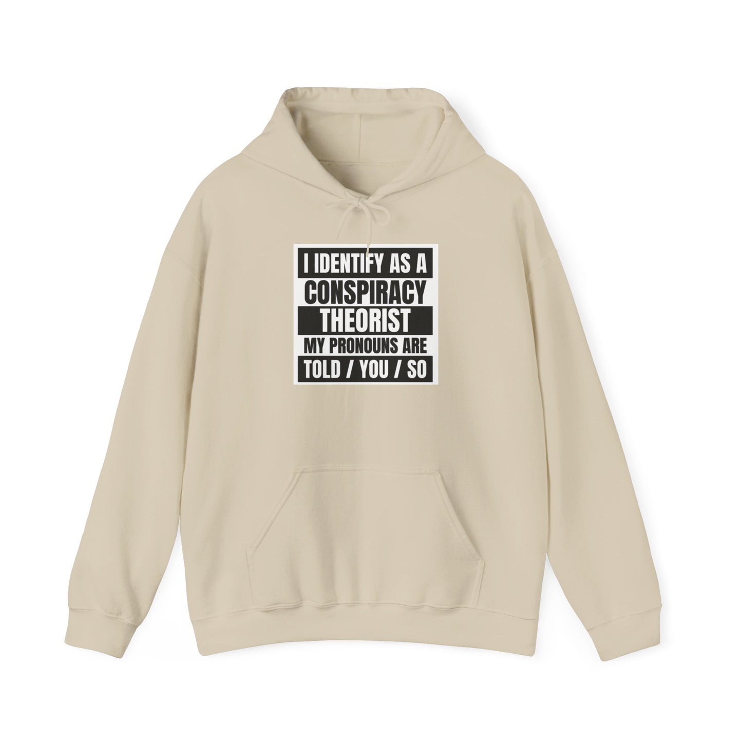 Funny Conspiracy Theorist Hoodie | Russian Roulette | I Identify As A Conspiracy Theorist