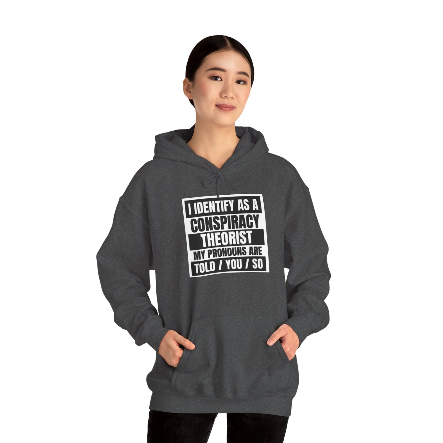 Funny Conspiracy Theorist Hoodie | Russian Roulette | I Identify As A Conspiracy Theorist