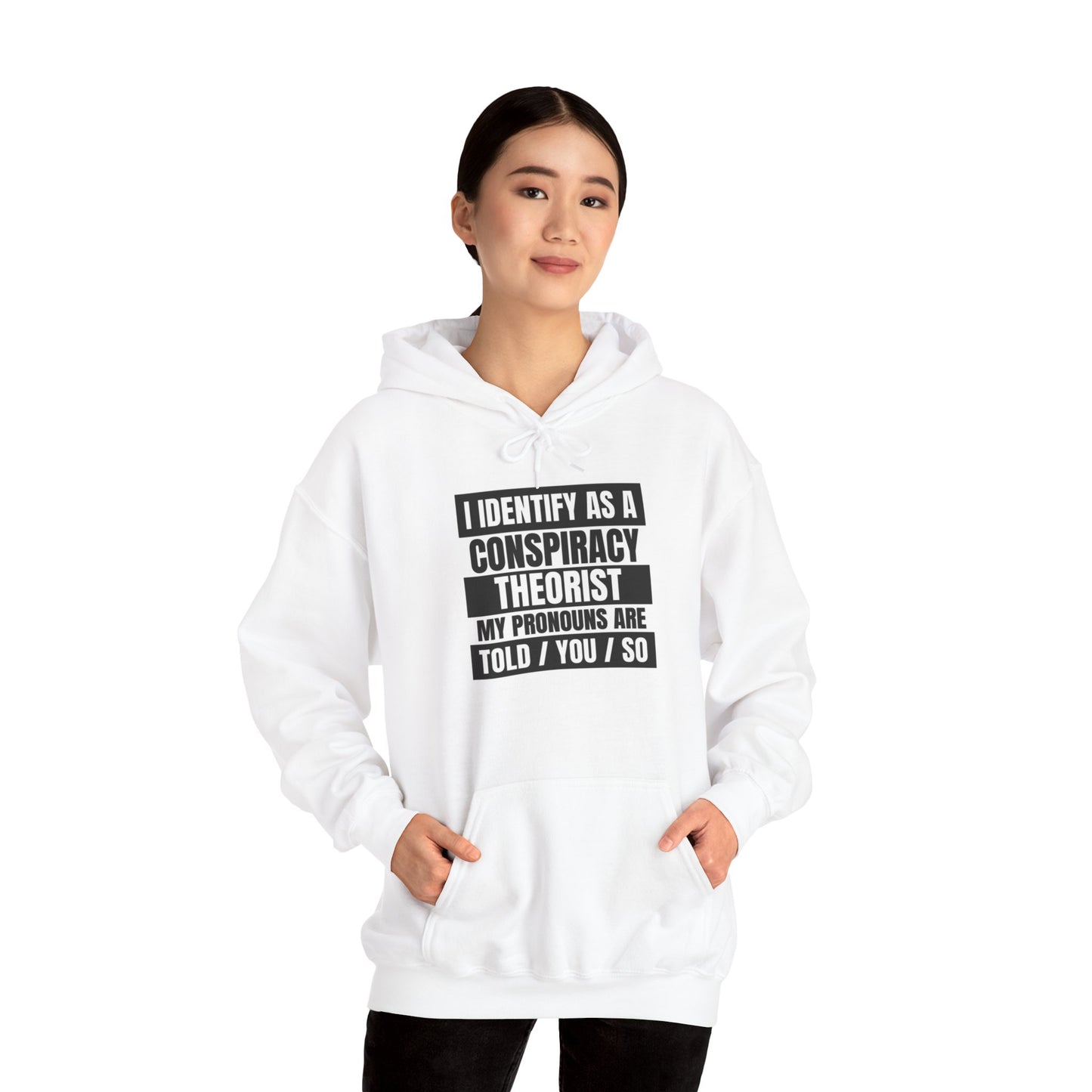Funny Conspiracy Theorist Hoodie | Russian Roulette | I Identify As A Conspiracy Theorist
