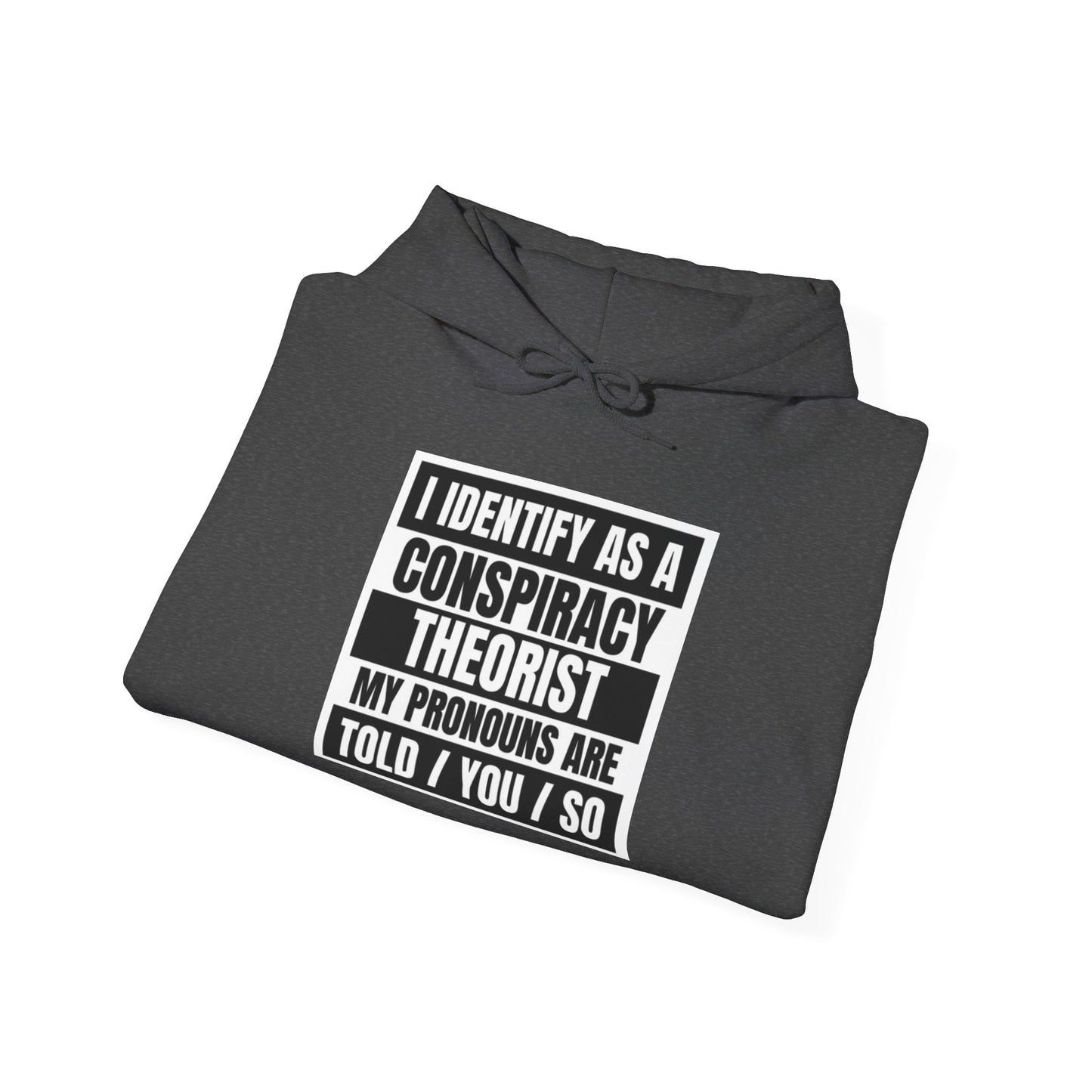 Funny Conspiracy Theorist Hoodie | Russian Roulette | I Identify As A Conspiracy Theorist