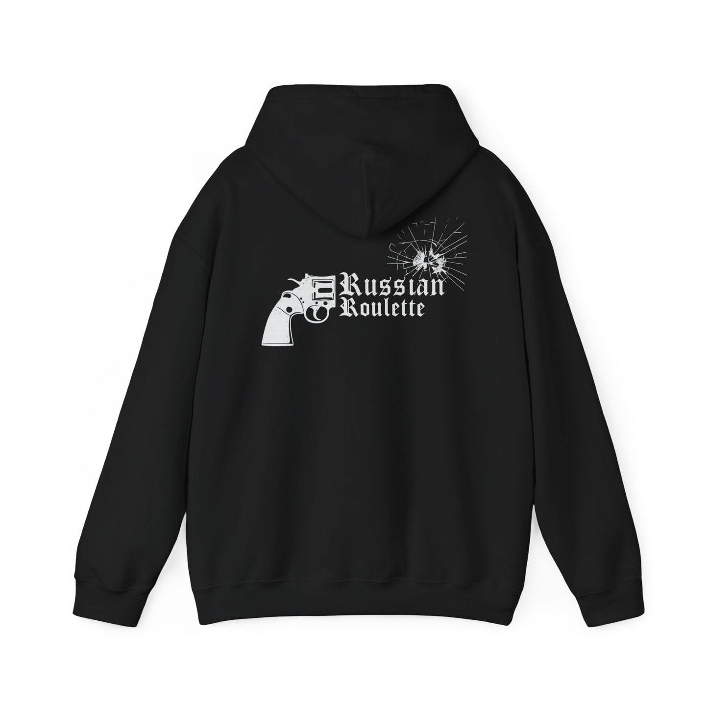 Shoot Guns Not Heroin Anti Drug Hoodie, Sobriety Recovery Streetwear Sweatshirt | Russian Roulette
