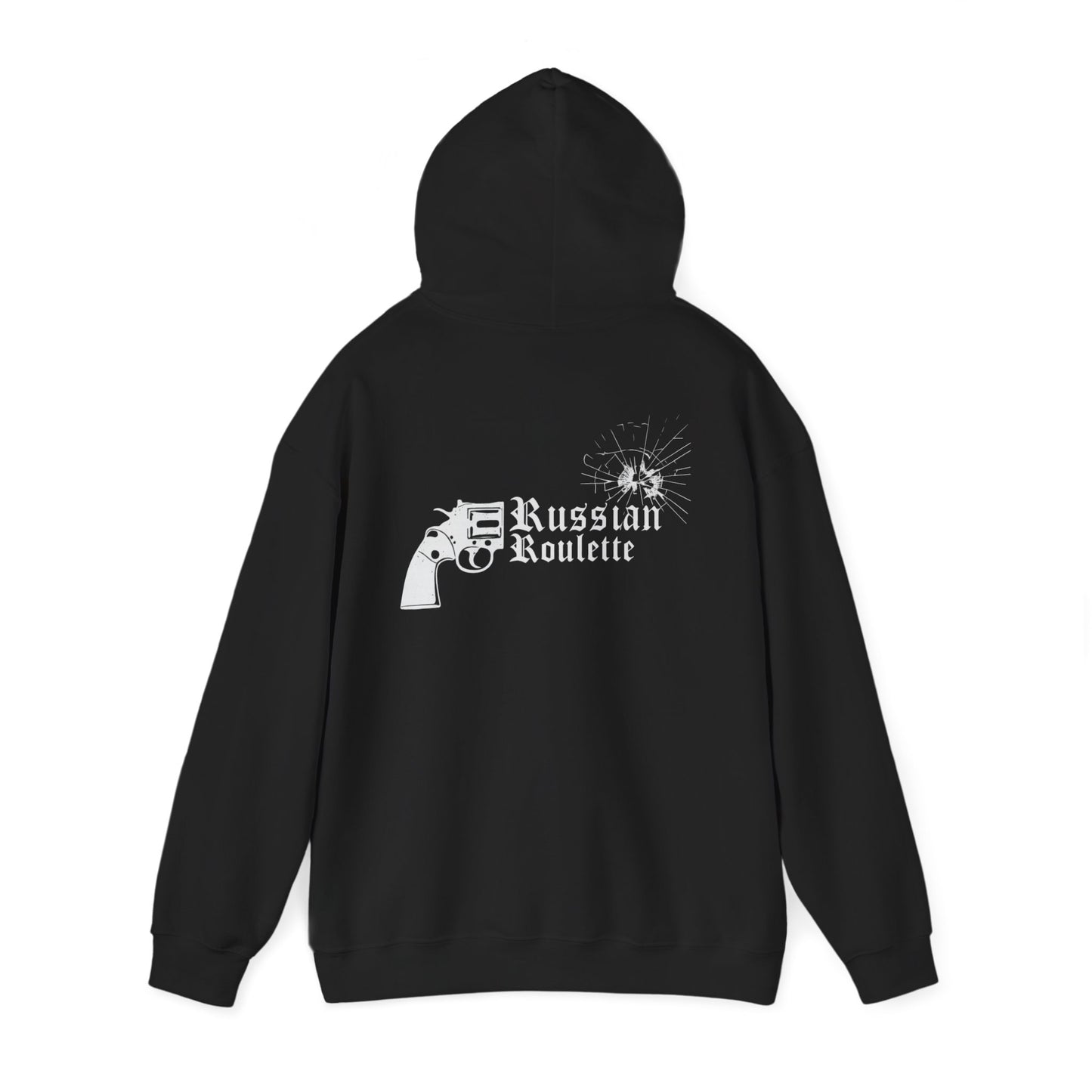 Shoot Guns Not Heroin Anti Drug Hoodie, Sobriety Recovery Streetwear Sweatshirt | Russian Roulette