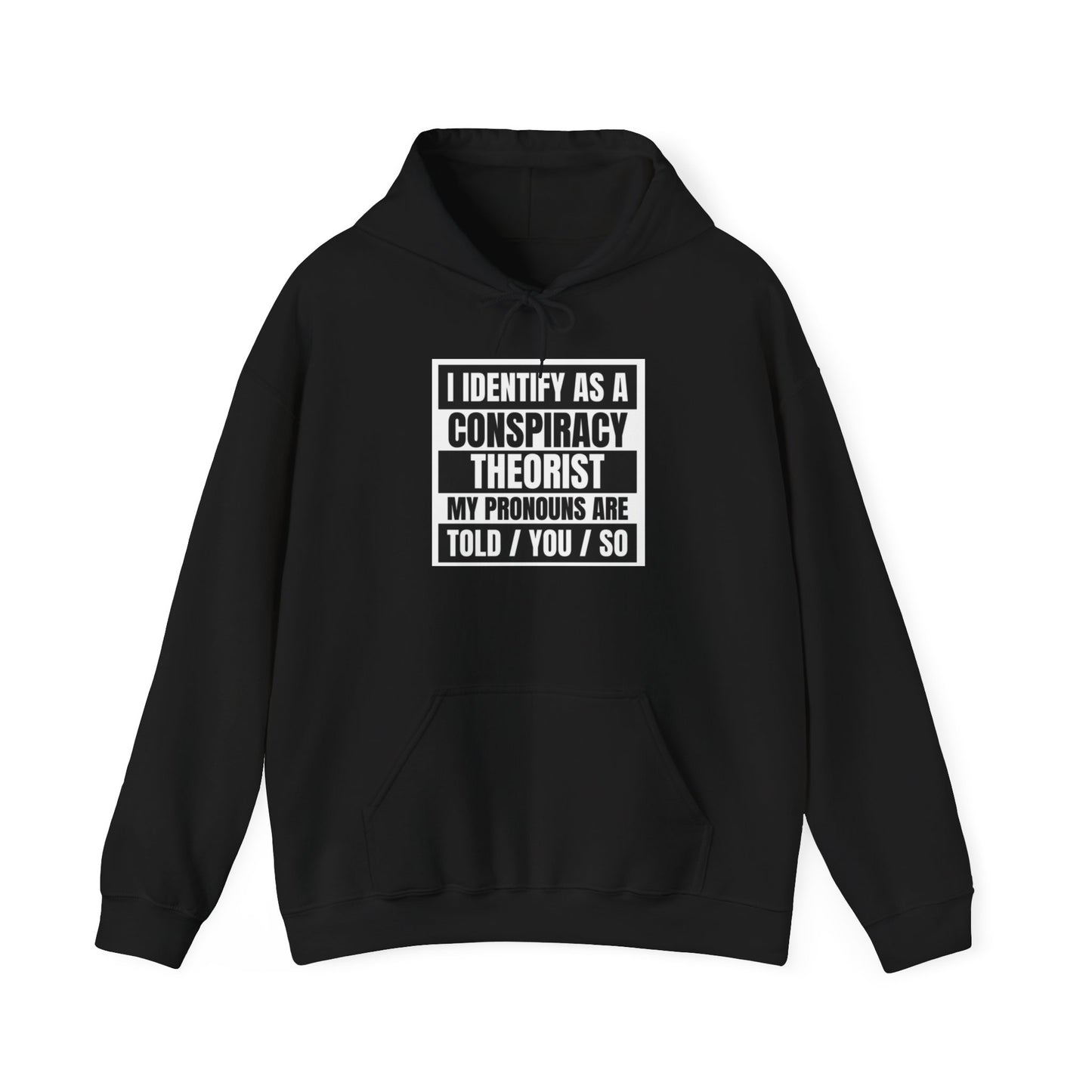 Funny Conspiracy Theorist Hoodie | Russian Roulette | I Identify As A Conspiracy Theorist