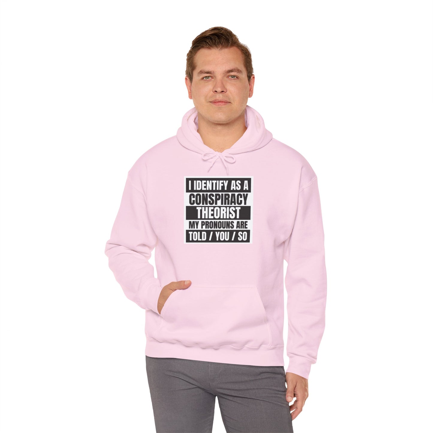Funny Conspiracy Theorist Hoodie | Russian Roulette | I Identify As A Conspiracy Theorist