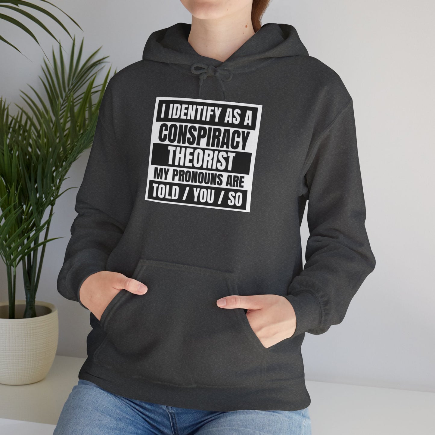 Funny Conspiracy Theorist Hoodie | Russian Roulette | I Identify As A Conspiracy Theorist