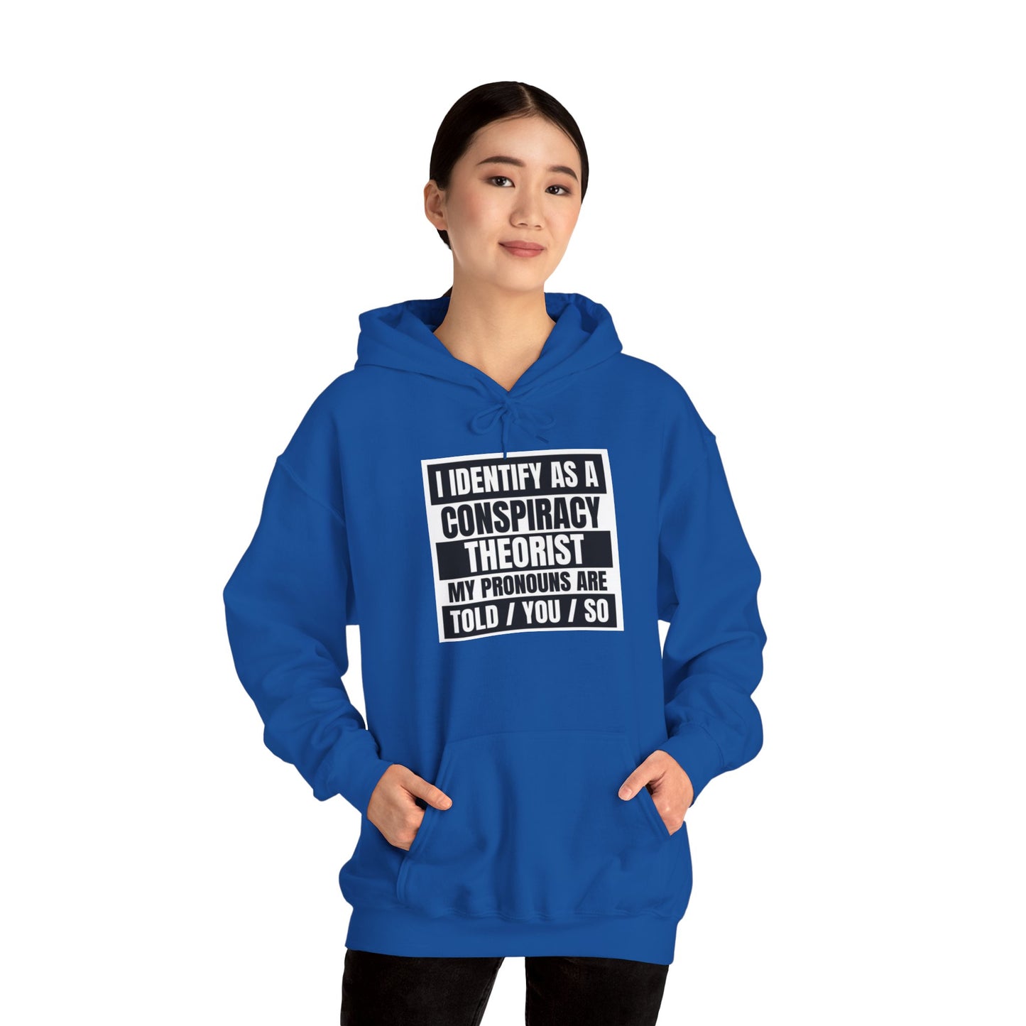Funny Conspiracy Theorist Hoodie | Russian Roulette | I Identify As A Conspiracy Theorist