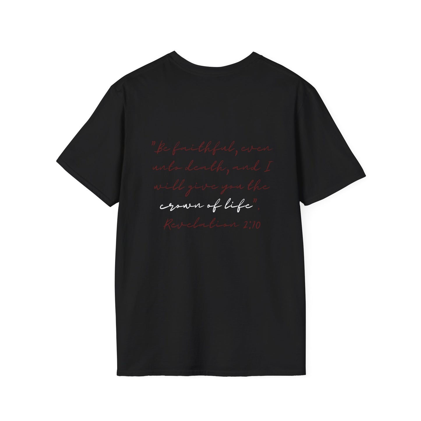 Gothic Scripture Crown Skull Unisex T-Shirt