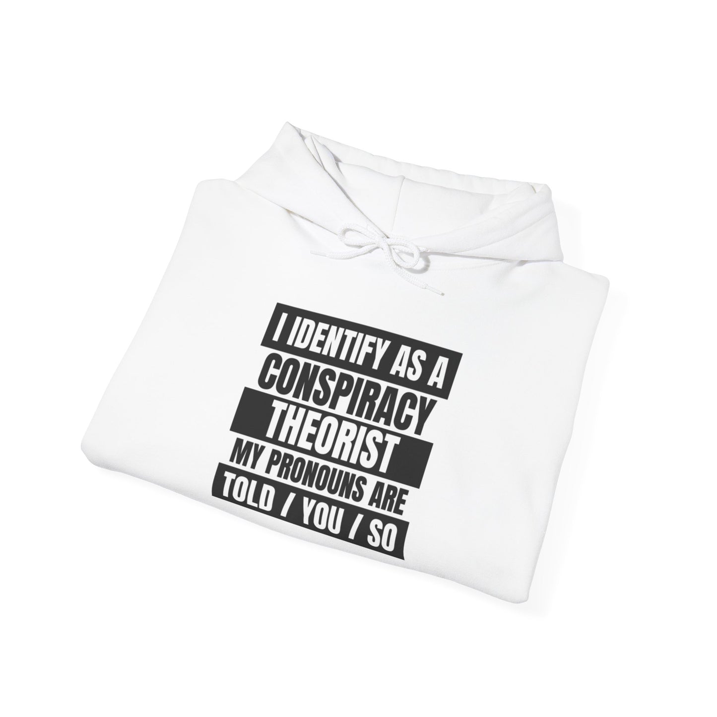 Funny Conspiracy Theorist Hoodie | Russian Roulette | I Identify As A Conspiracy Theorist