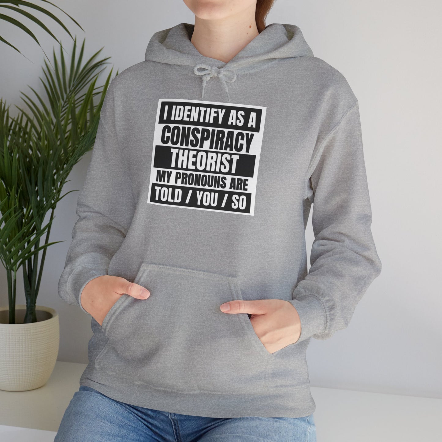 Funny Conspiracy Theorist Hoodie | Russian Roulette | I Identify As A Conspiracy Theorist