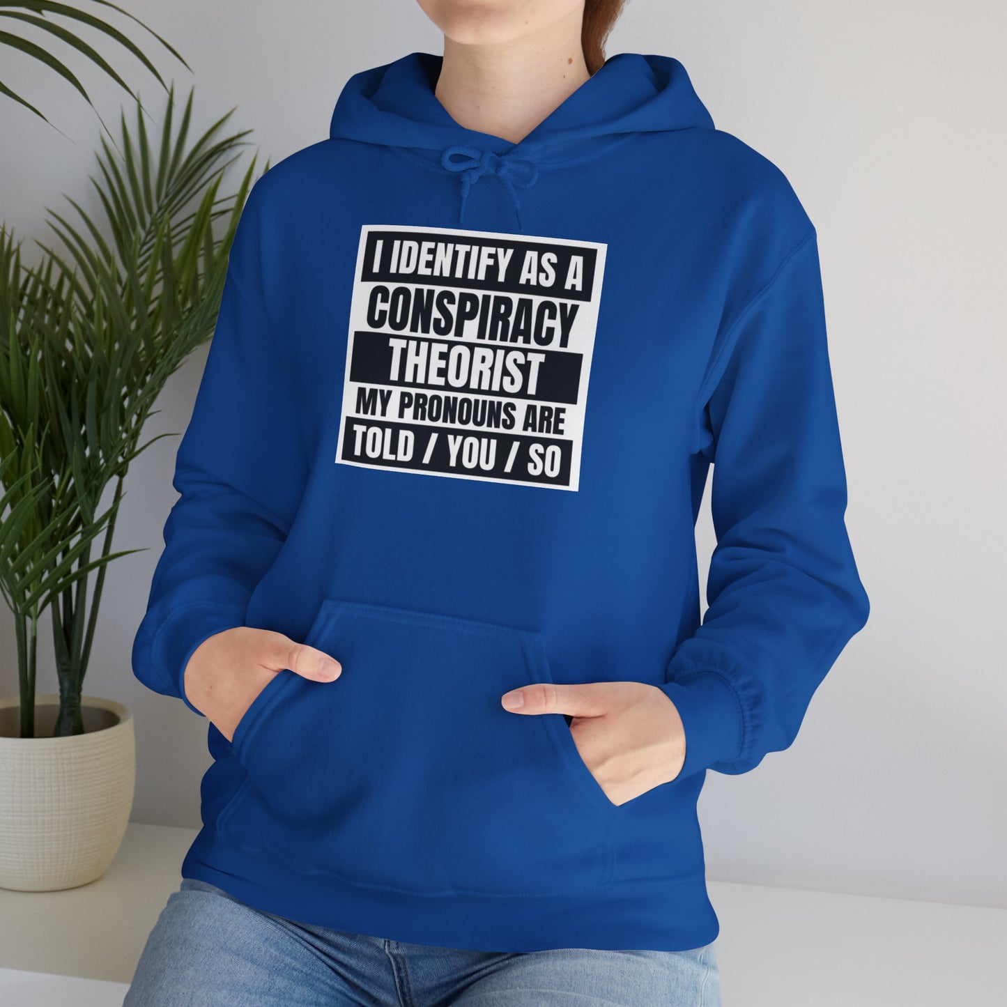 Funny Conspiracy Theorist Hoodie | Russian Roulette | I Identify As A Conspiracy Theorist