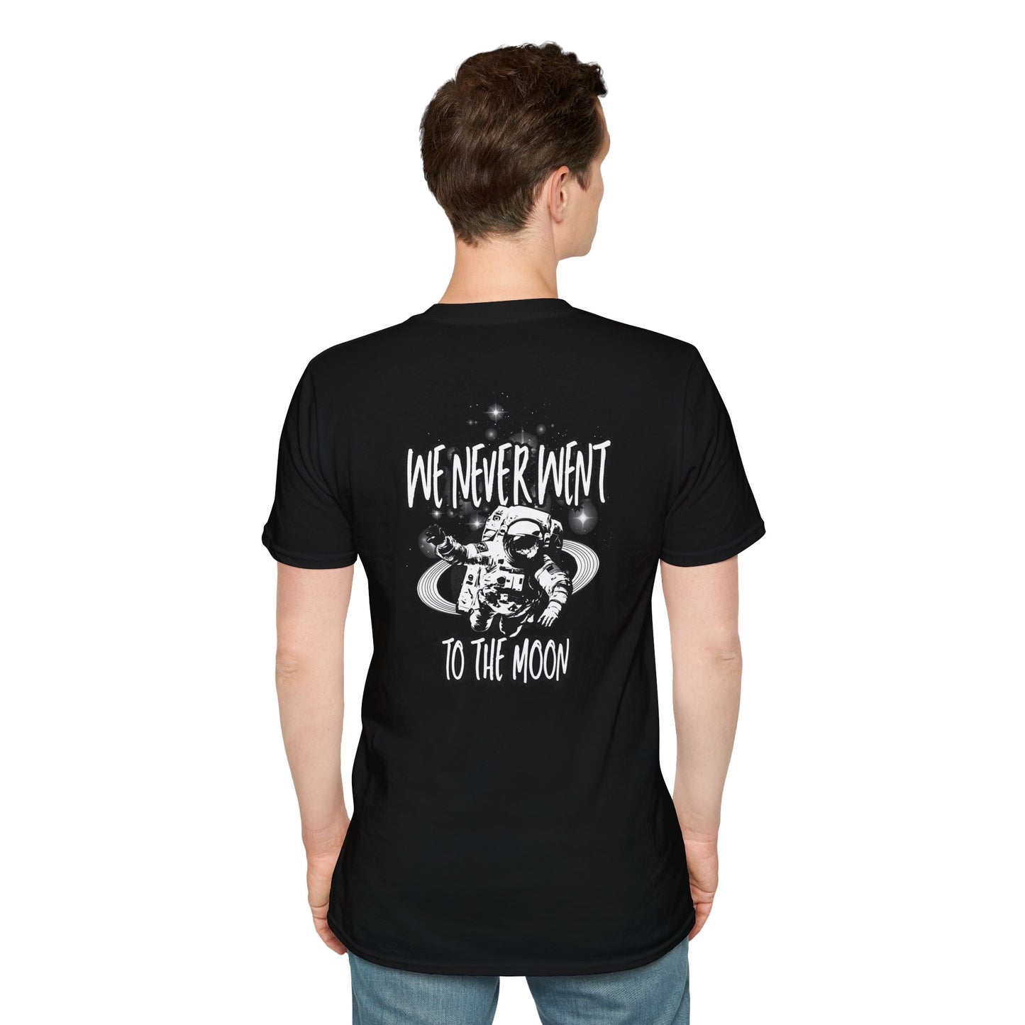 We Never Went To The M**n Truther Shirt, "Conspiracy" Tee, Moon Landing Funny Humor Shirt