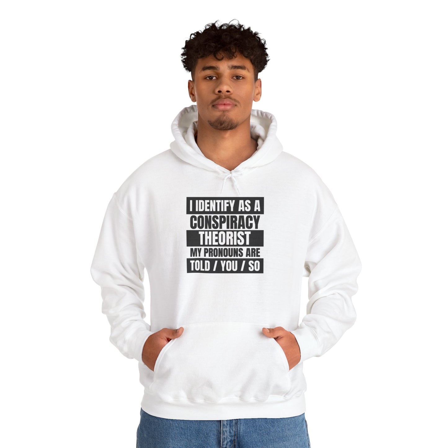 Funny Conspiracy Theorist Hoodie | Russian Roulette | I Identify As A Conspiracy Theorist