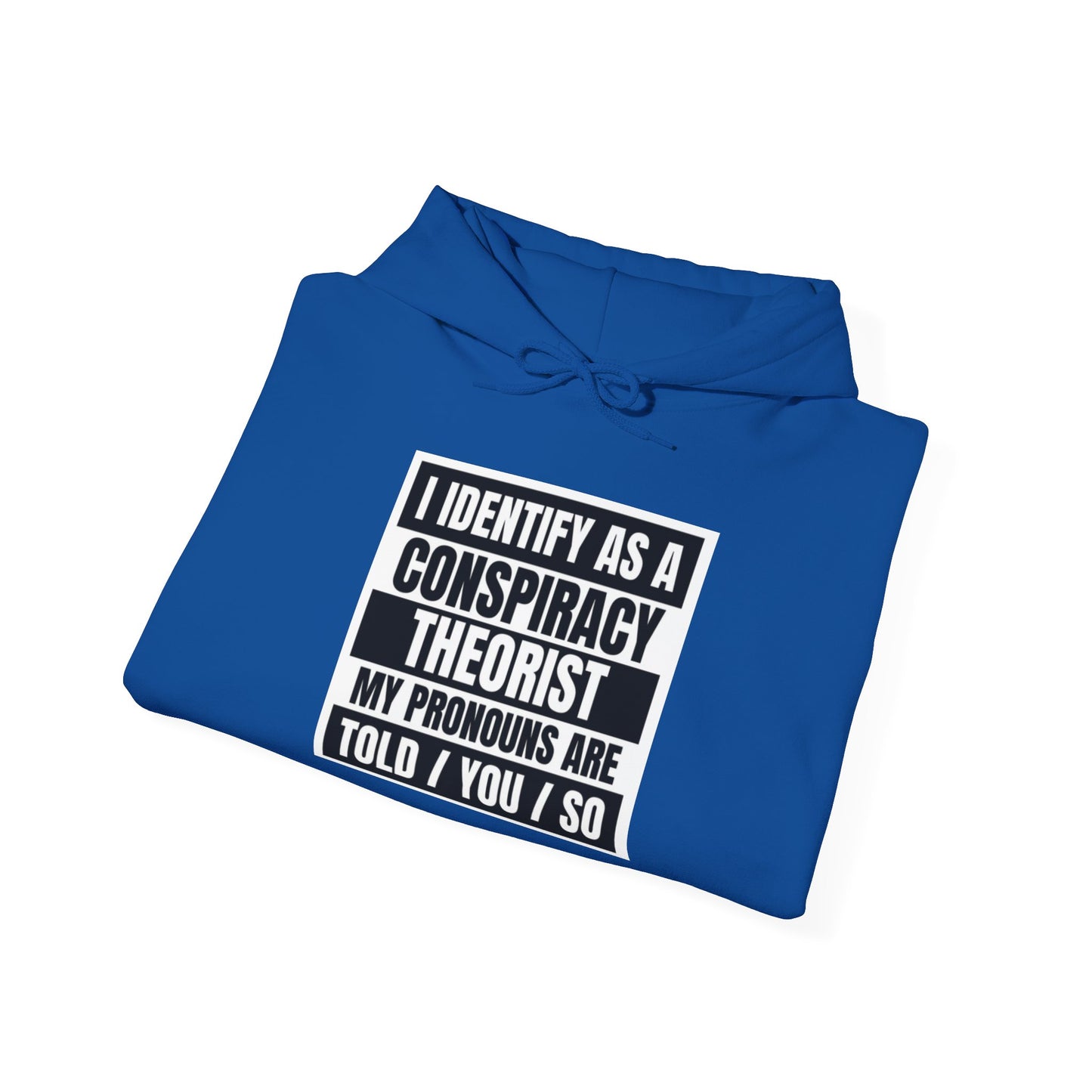 Funny Conspiracy Theorist Hoodie | Russian Roulette | I Identify As A Conspiracy Theorist