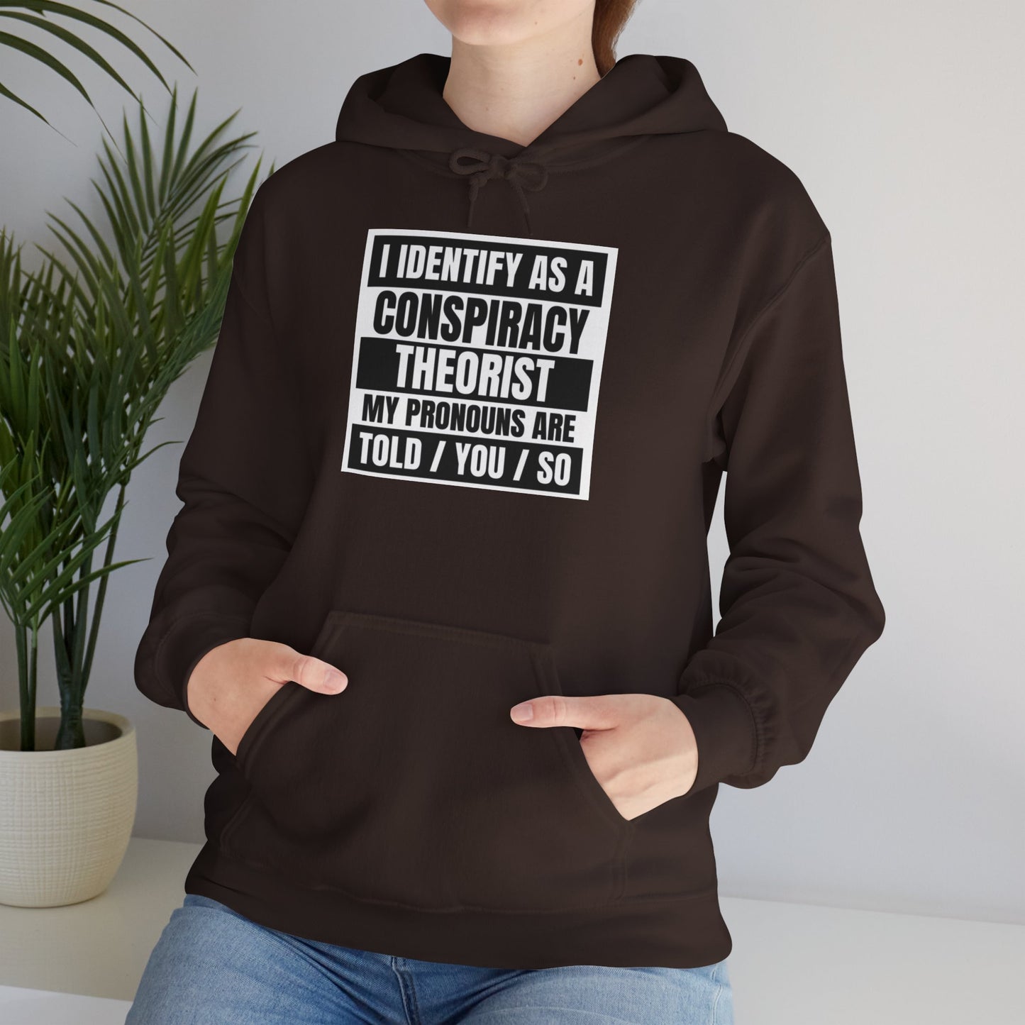 Funny Conspiracy Theorist Hoodie | Russian Roulette | I Identify As A Conspiracy Theorist