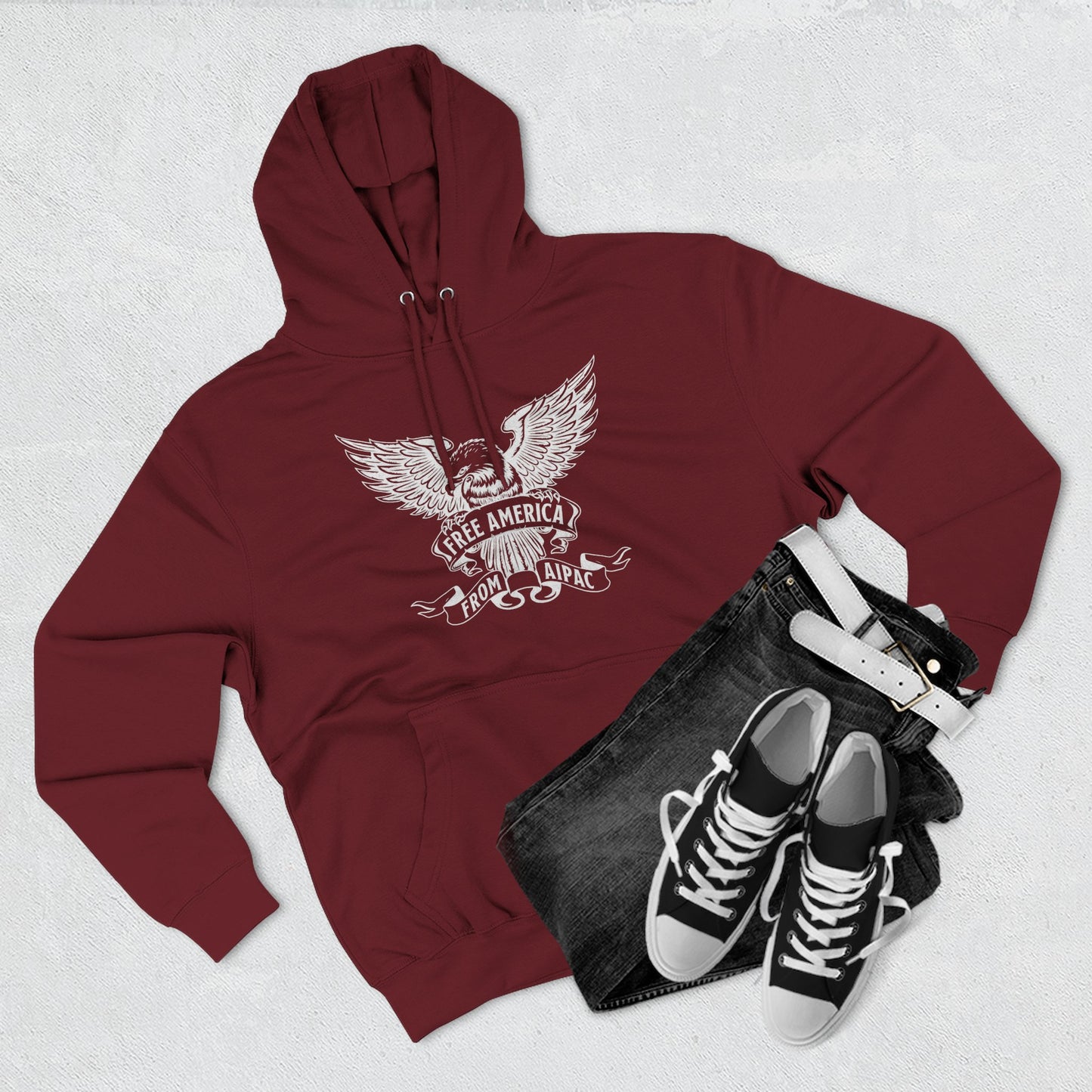 Free America from AIPAC Anti-Zionist Anti-Jewish Supremacy Hoodie