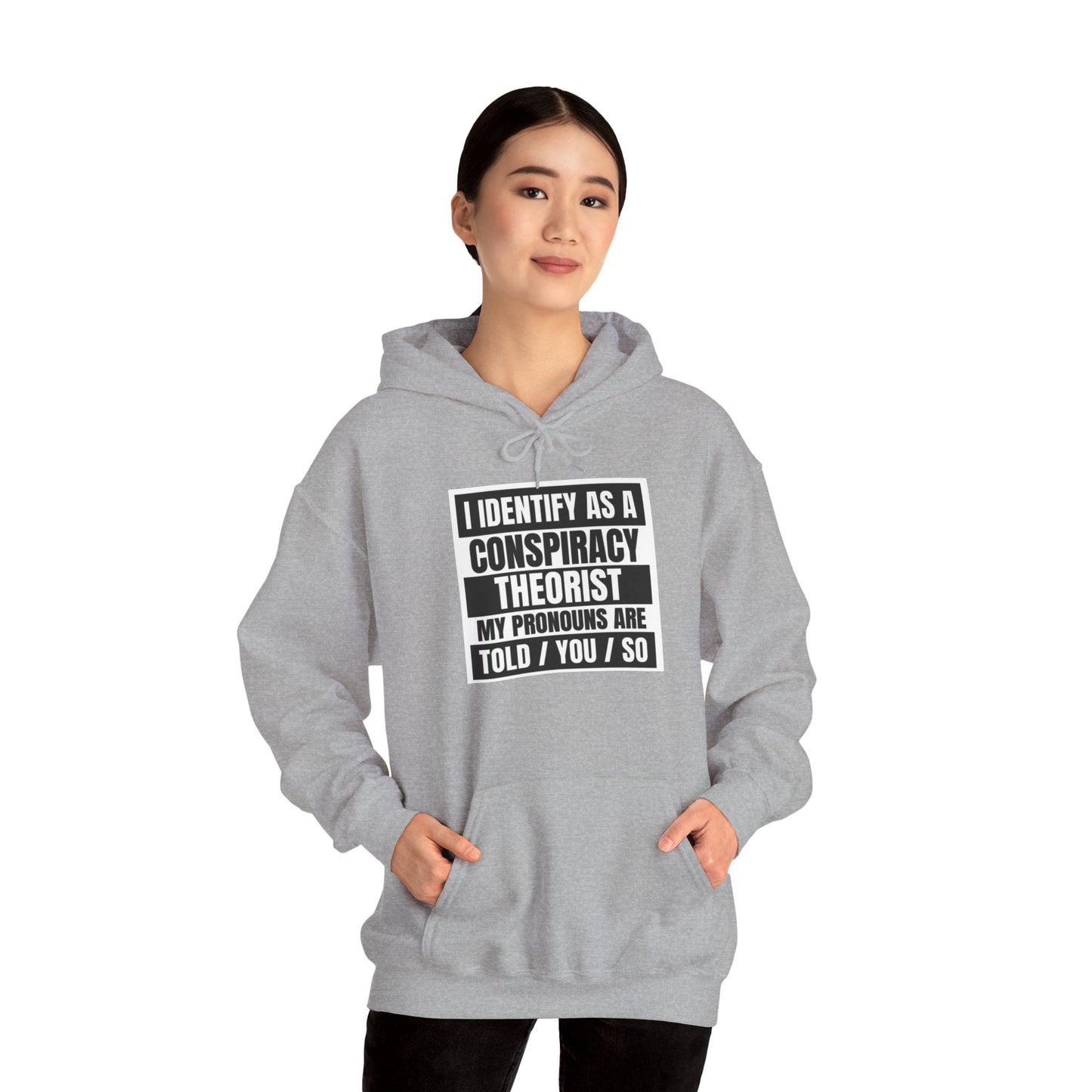 Funny Conspiracy Theorist Hoodie | Russian Roulette | I Identify As A Conspiracy Theorist