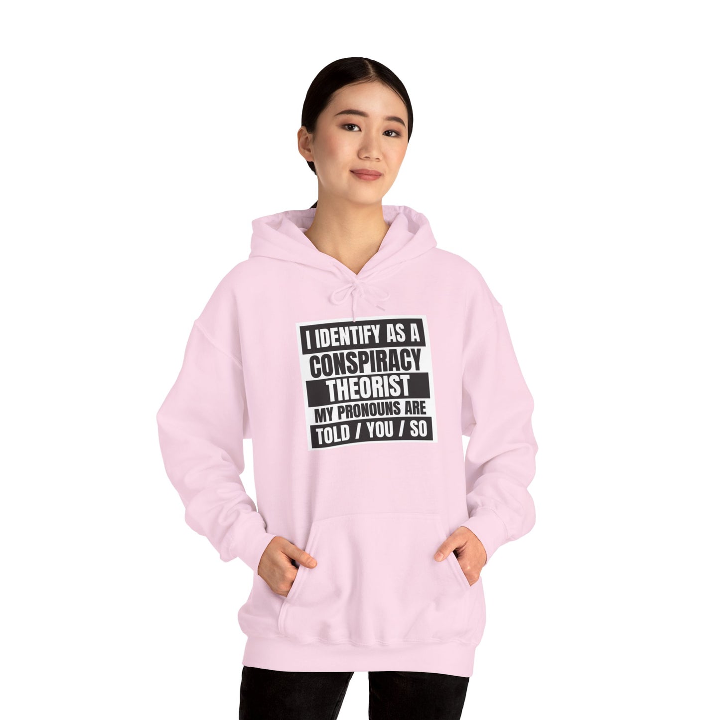 Funny Conspiracy Theorist Hoodie | Russian Roulette | I Identify As A Conspiracy Theorist