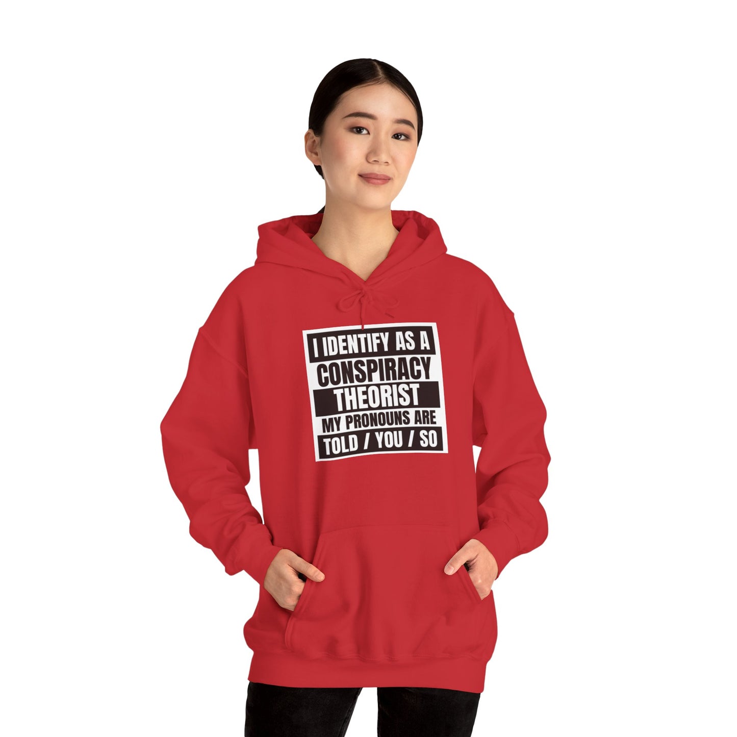 Funny Conspiracy Theorist Hoodie | Russian Roulette | I Identify As A Conspiracy Theorist